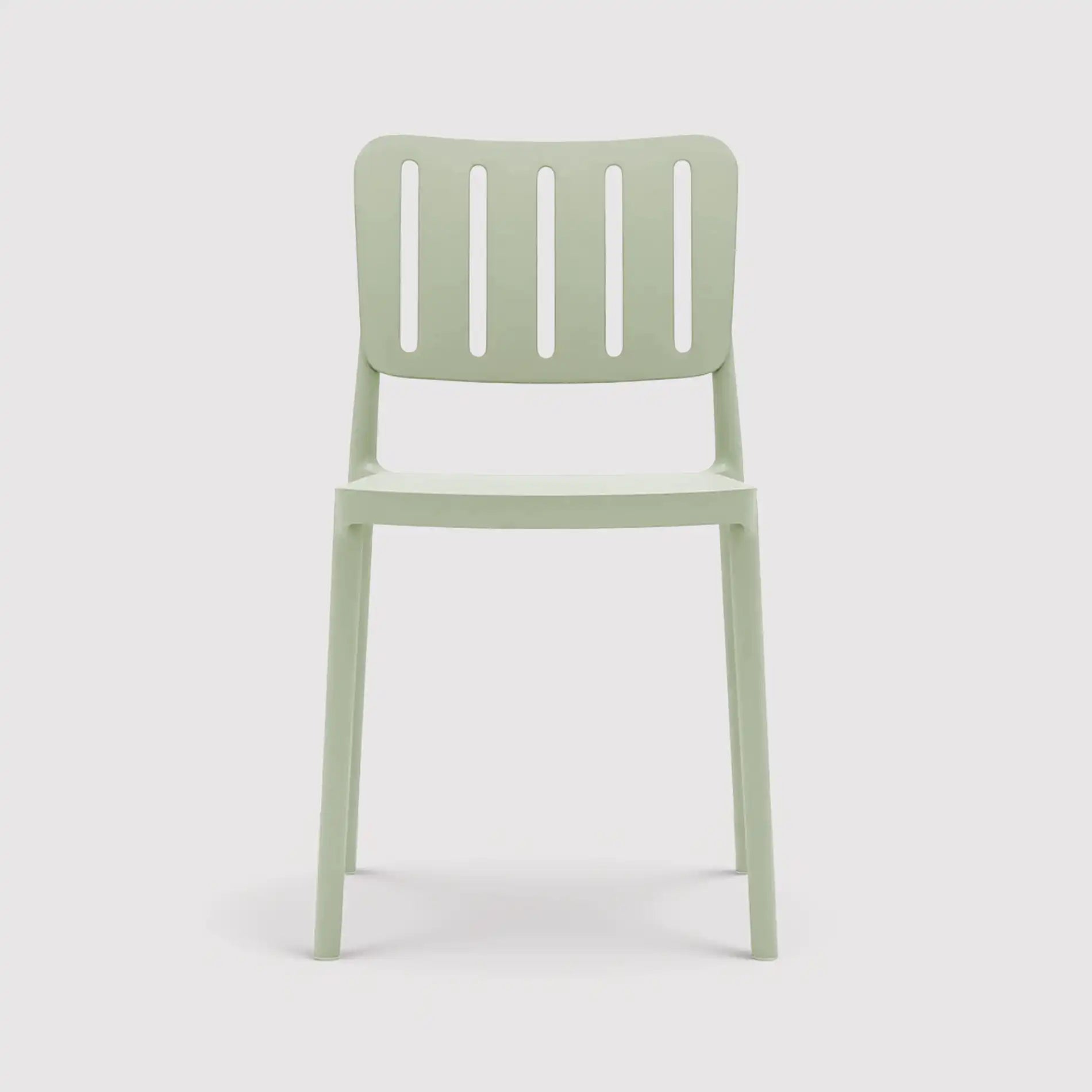 Tinfas - Sedia impilabile verde chiaro per giardino o interno