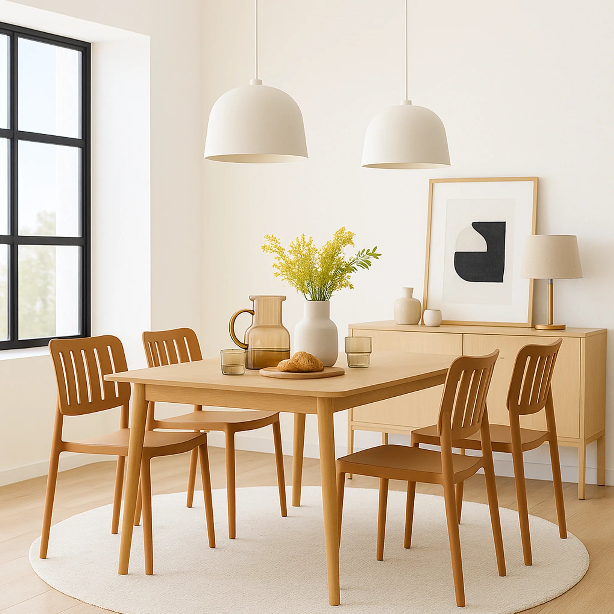 Jurema - Sedia per giardino o casa arancione terracotta