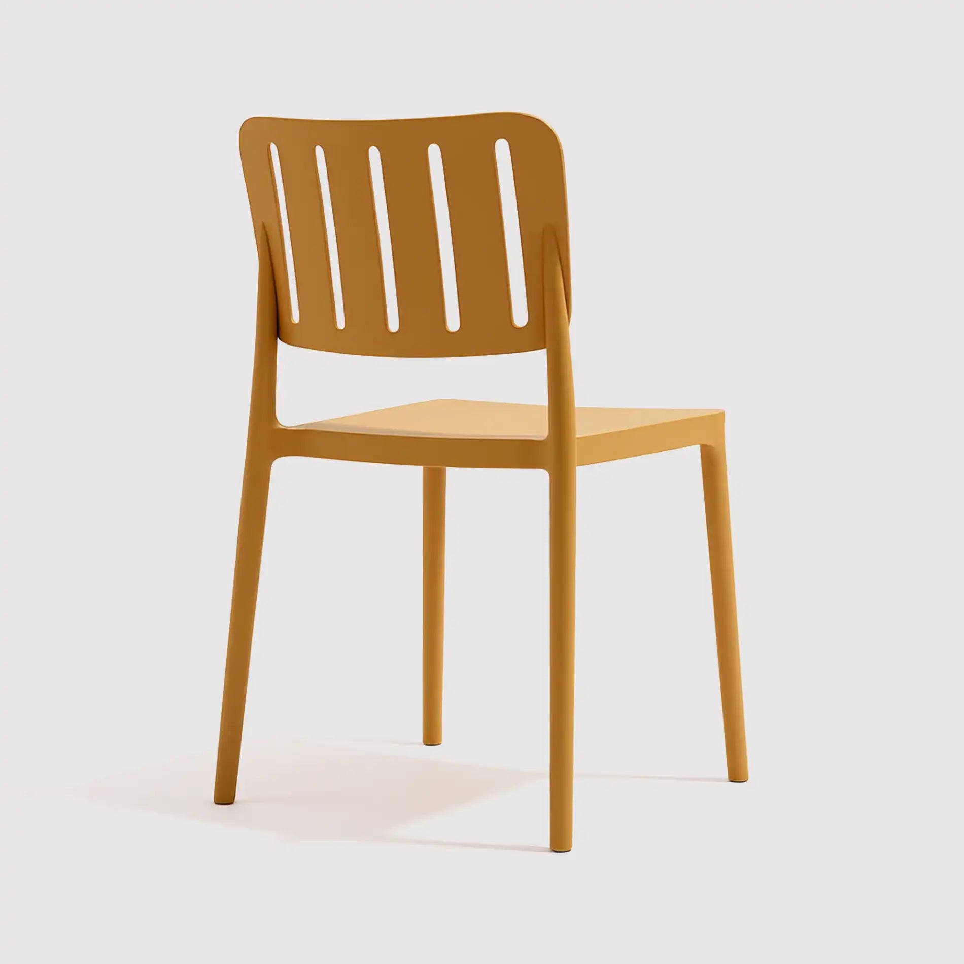 Calatea - Sedia da esterno o per interno giallo senape