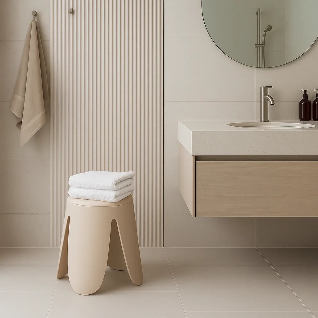 Ambonya - Set 2 sgabelli bassi moderni rosa