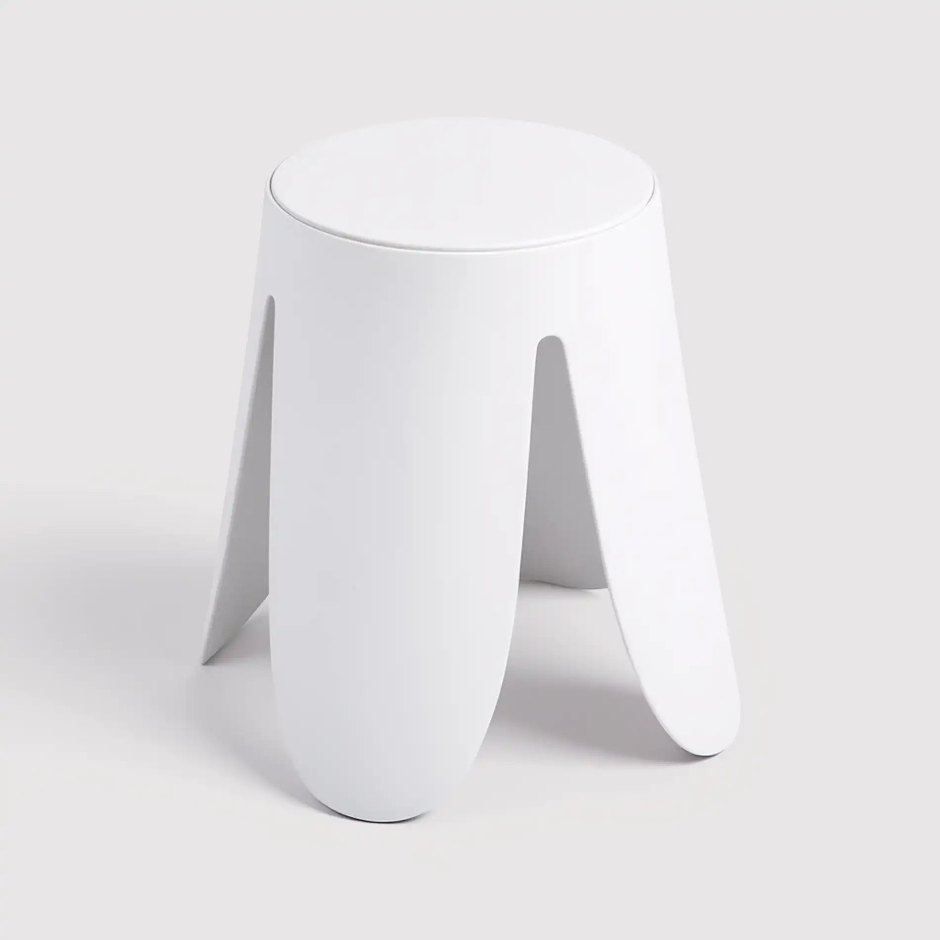 Koten - Set 2 sgabelli moderni bianchi per salotto o cameretta