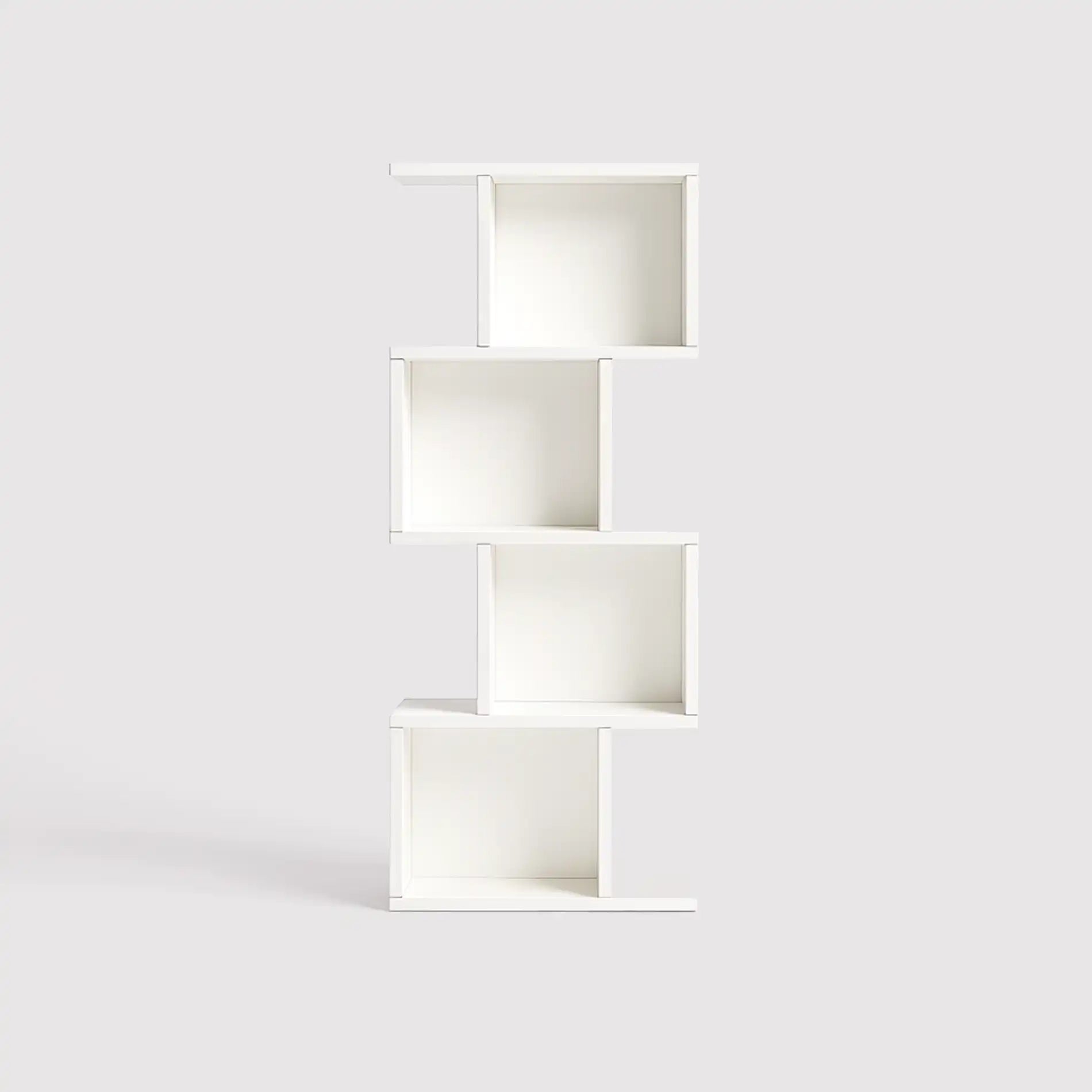 Balay - Libreria bianca da parete moderna con 4 vani