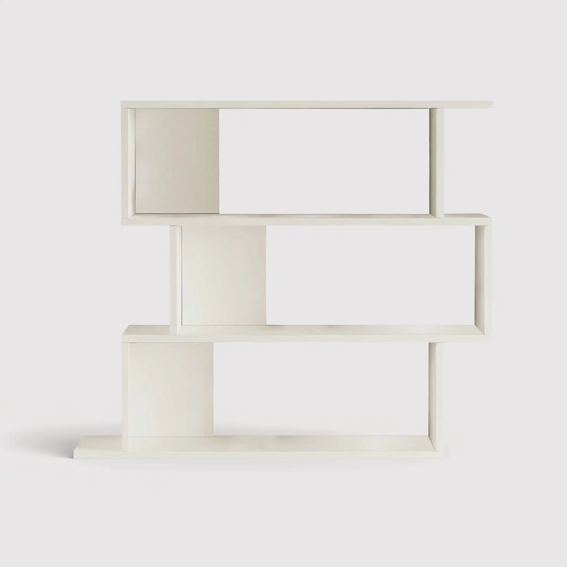 Shair - Libreria pensile bianca con 3 vani in stile moderno