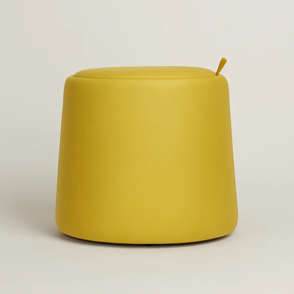 Cassiope - Pouf contenitore colore giallo moderno
