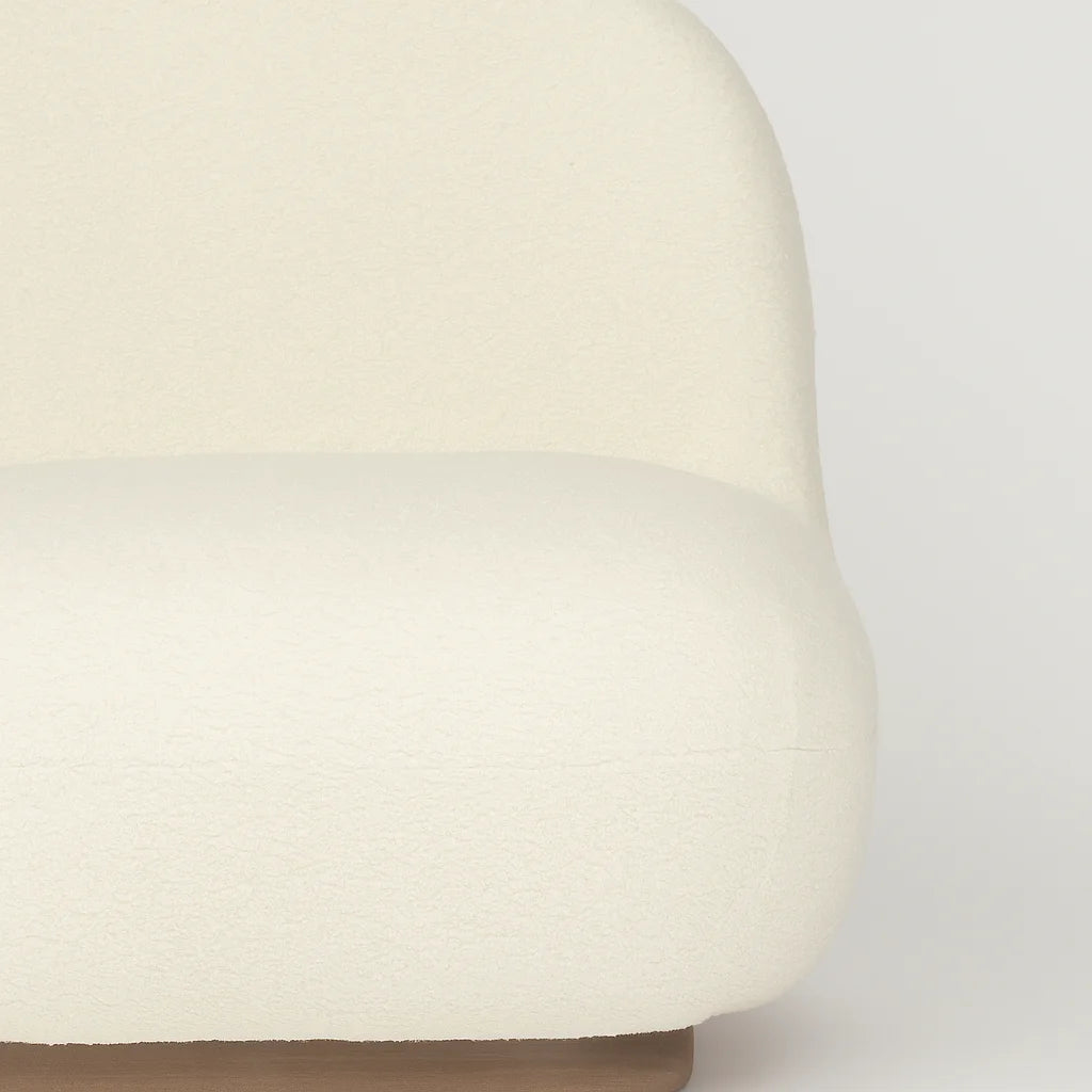 Plumerina – Moderner Weißer PU Sessel, 1-Sitzer Sofa mit MDF