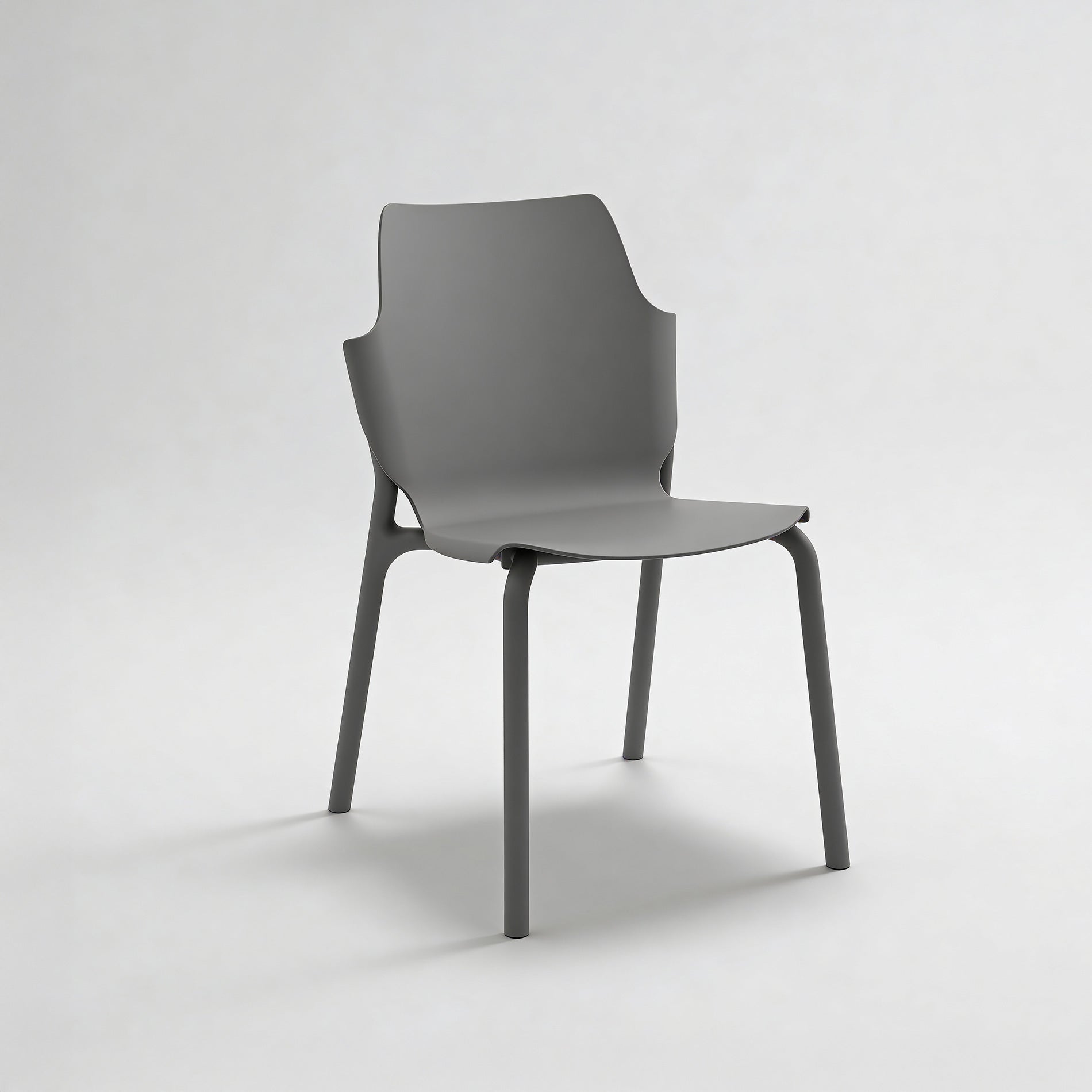 Tarek - Set 2 Sedie da giardino colore grigio antracite moderne