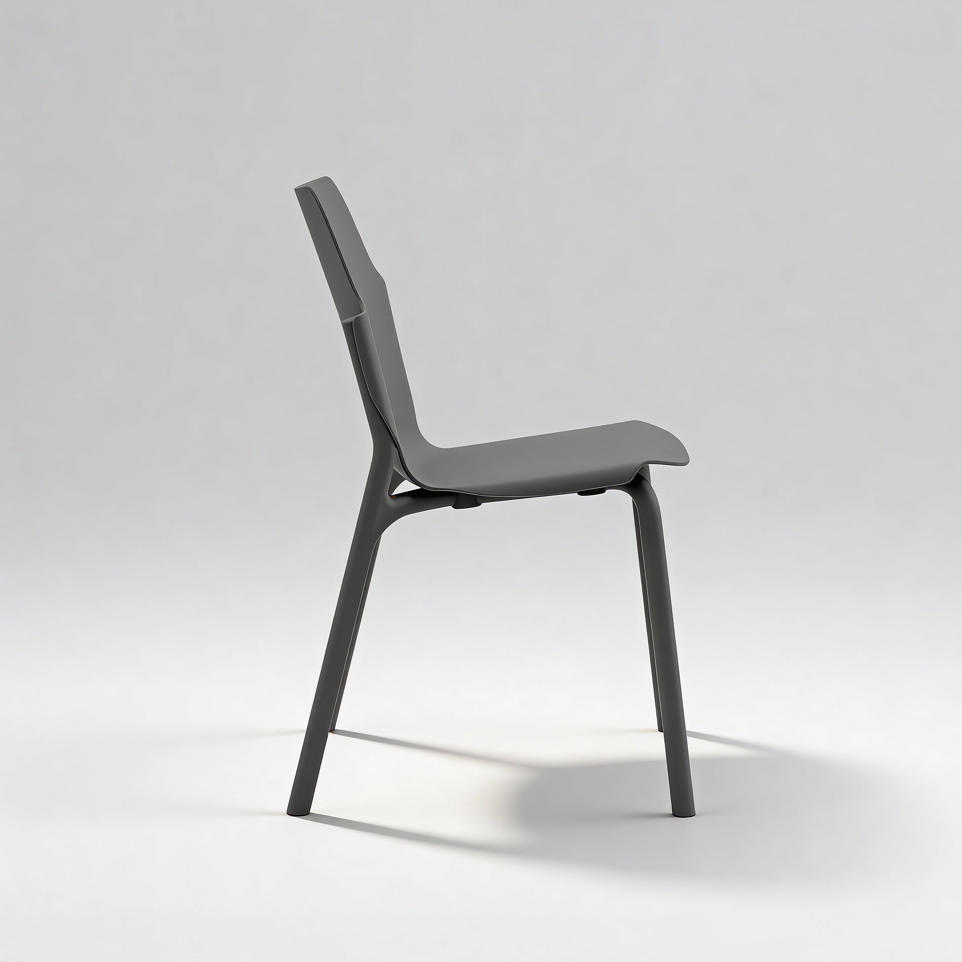 Tarek - Set 2 Sedie da giardino colore grigio antracite moderne