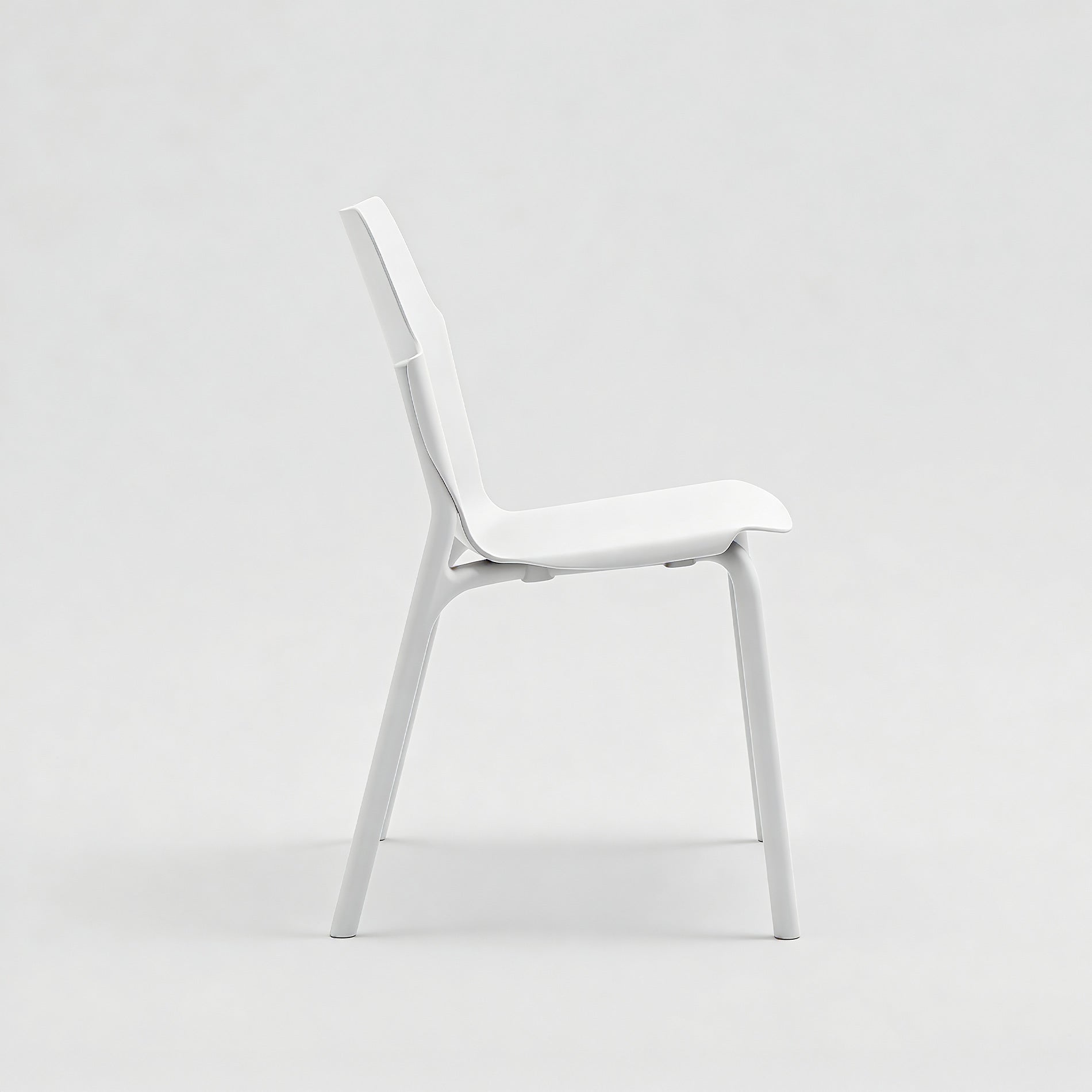 Almar - Set of 2 Outdoor Chairs Ice White Modern Style
