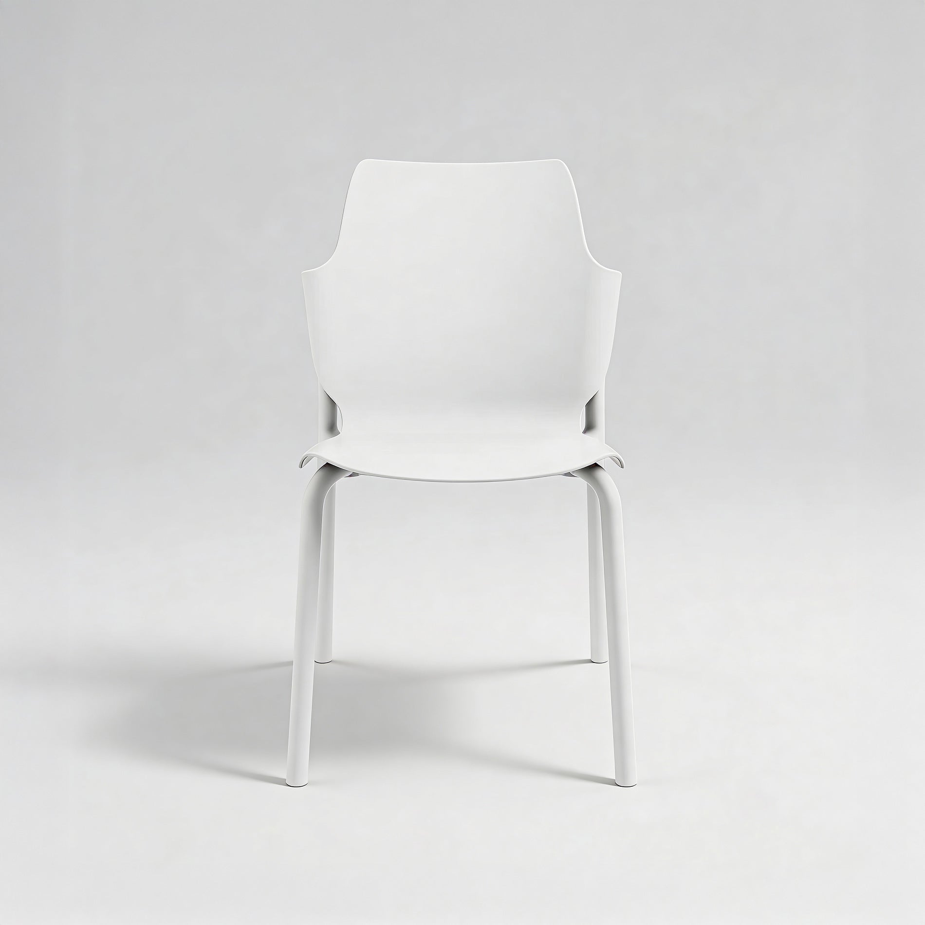 Almar - Set of 2 Outdoor Chairs Ice White Modern Style