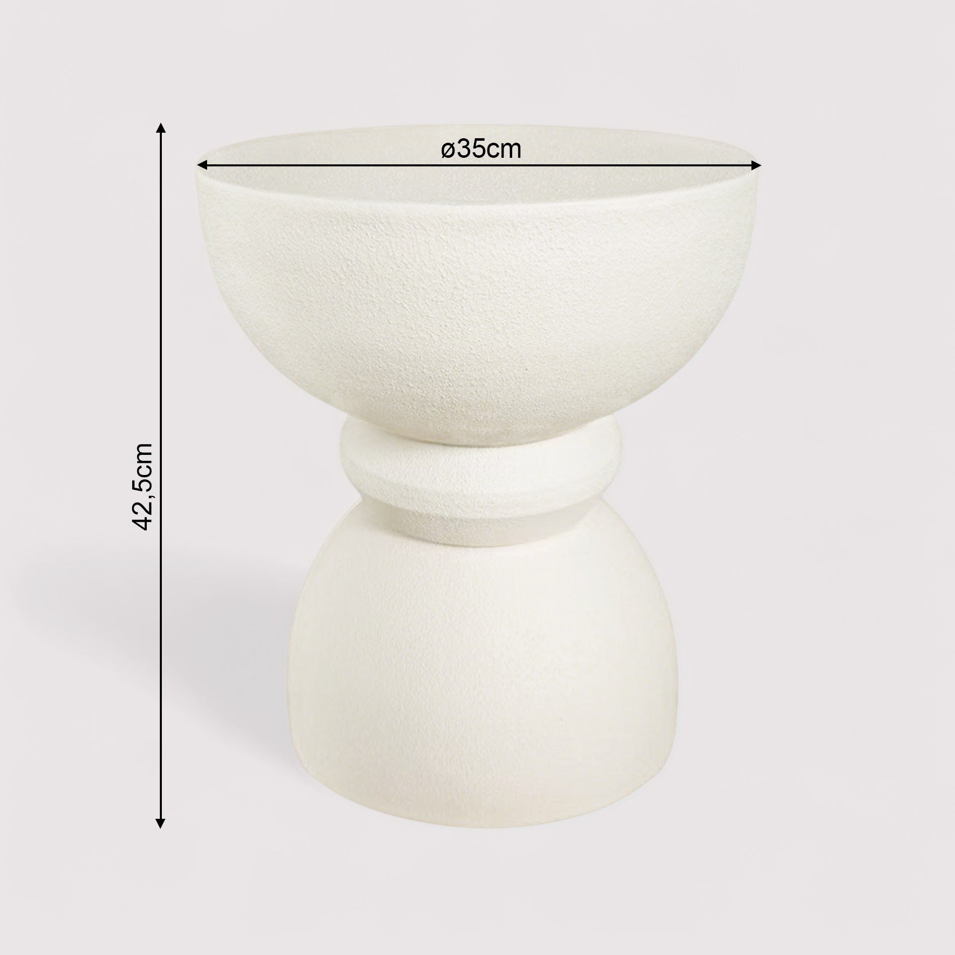 Kaolin - Mesa de centro Blanco Estilo moderno