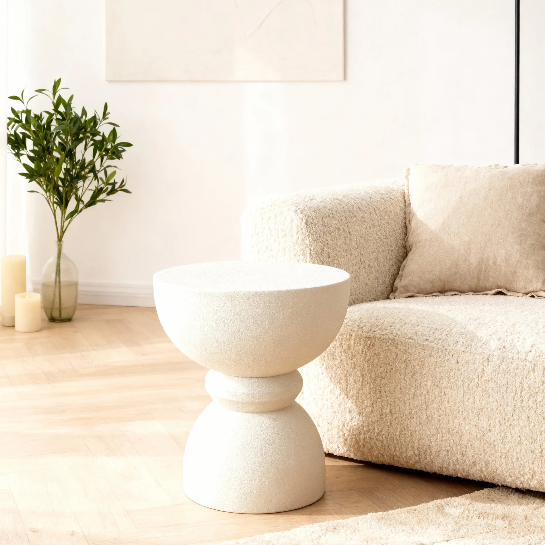 Kaolin - Coffee Table White Modern Style