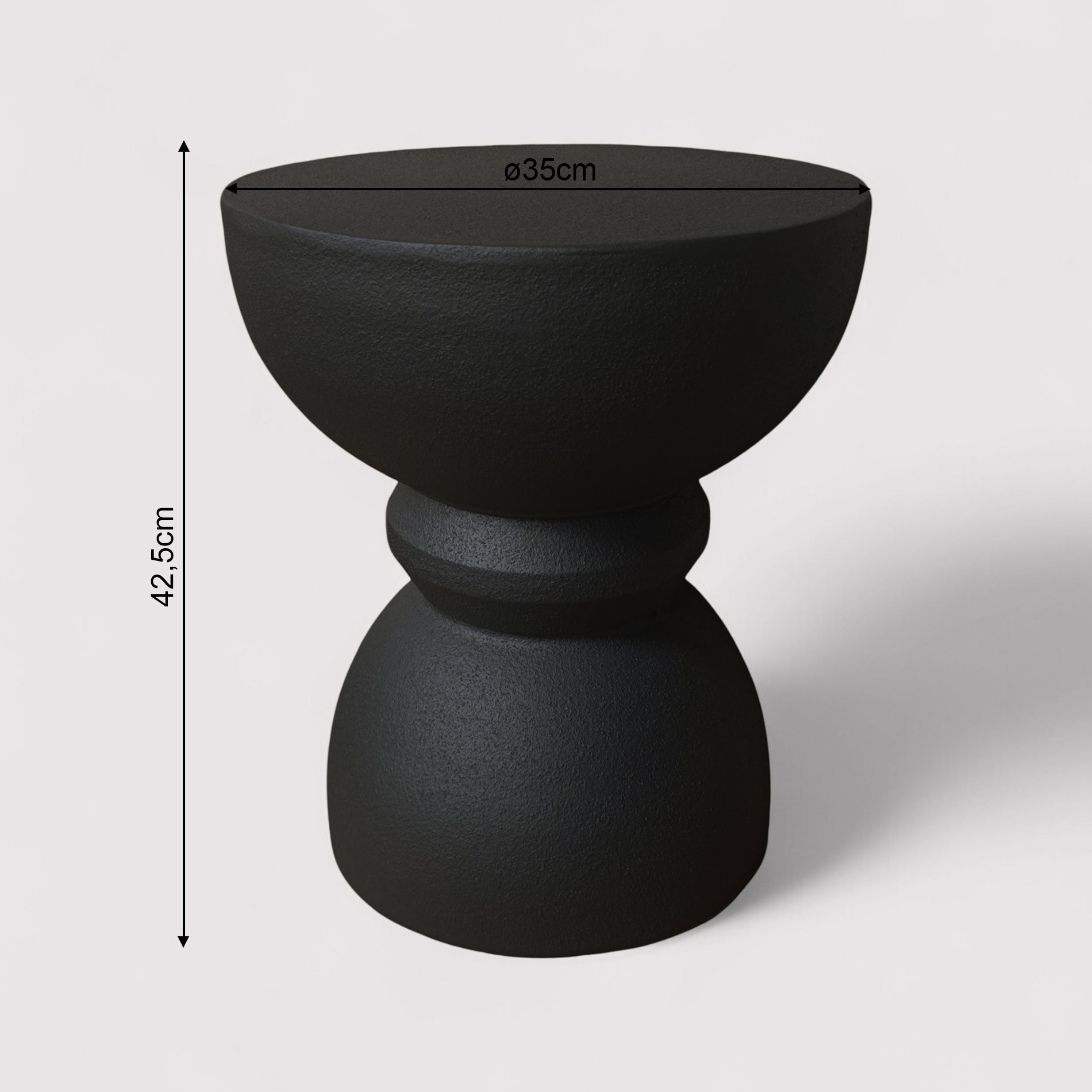 Basalt - Mesa de centro Negro Estilo moderno
