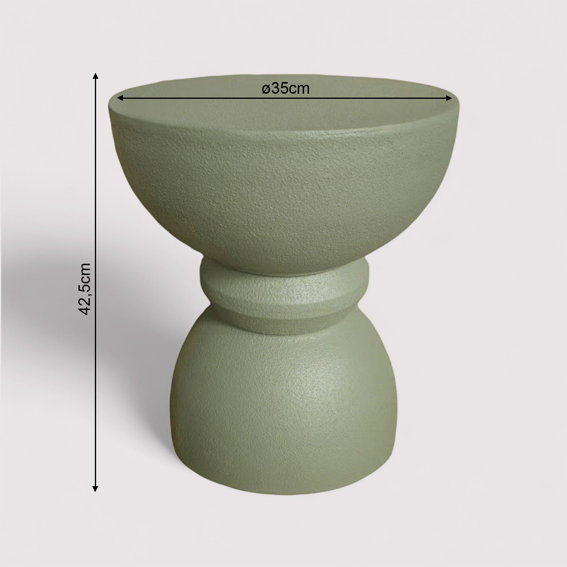 Serpentine - Mesa auxiliar de sofá Verde Estilo moderno