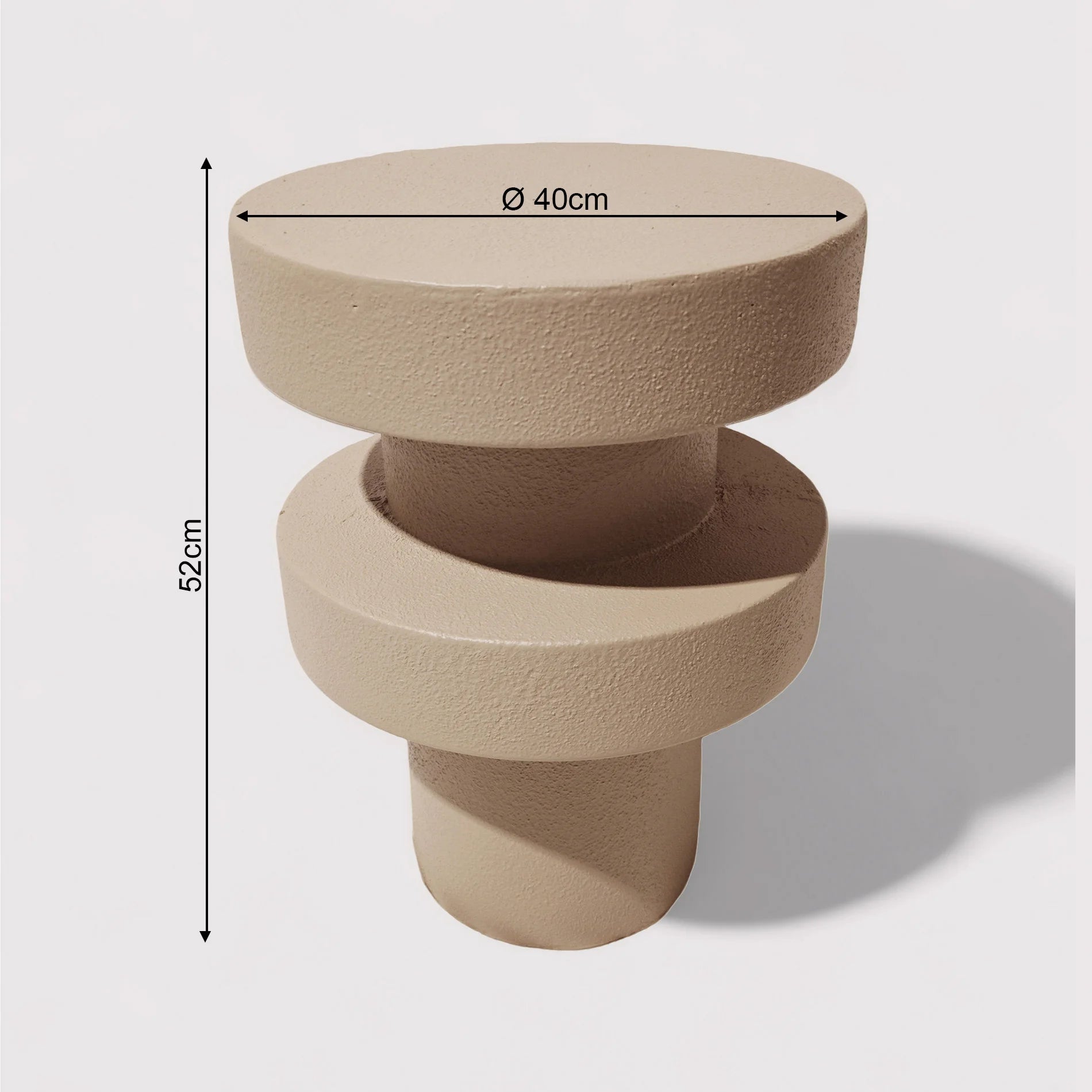 Dolven - Sofa Side Table Mocha Brown Modern Style