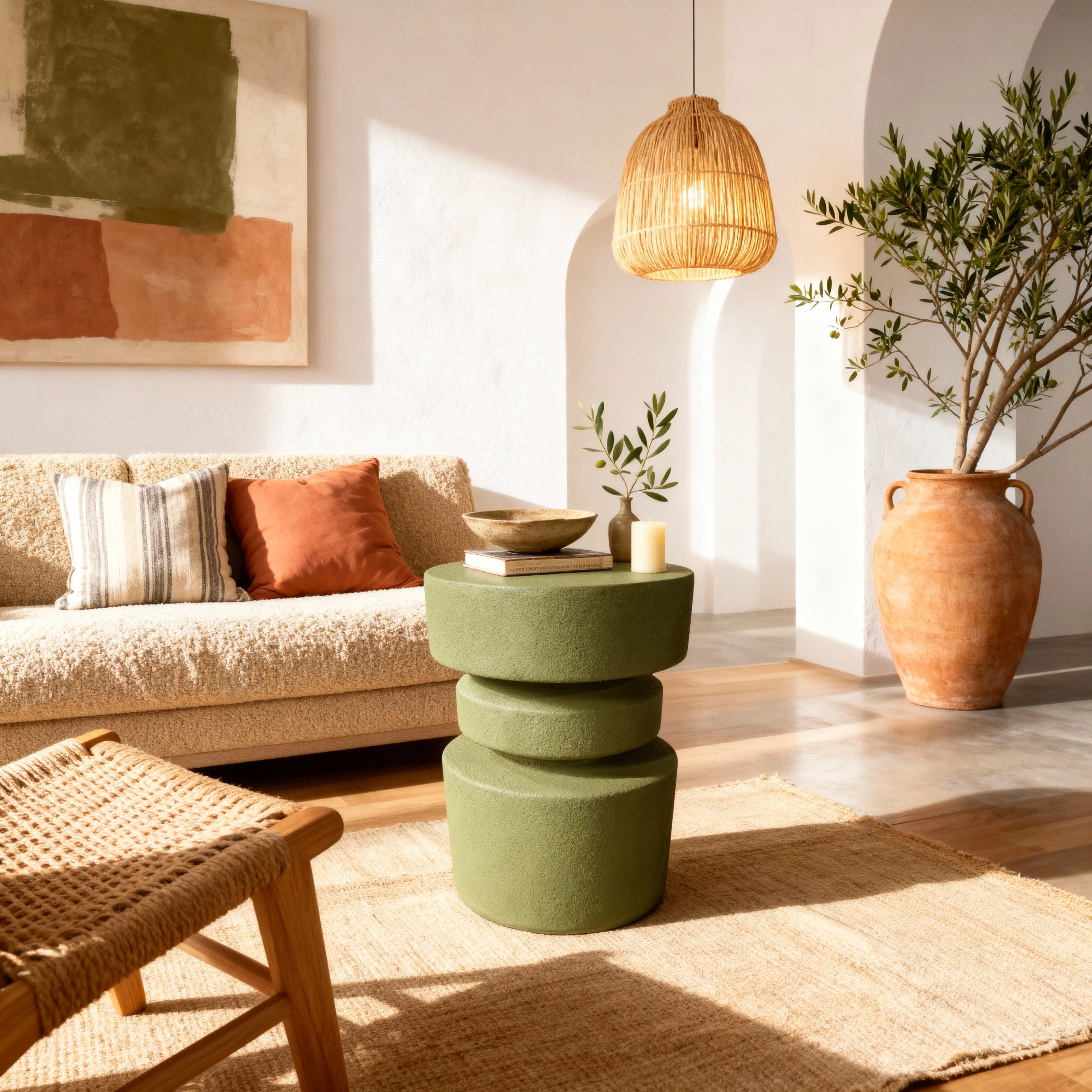 Ereno - Mesa de centro Verde Estilo moderno