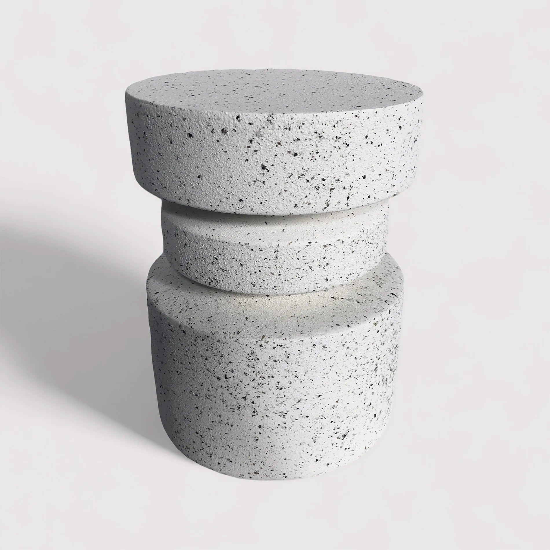 Vexo - Mesa auxiliar de sofá Blanco y negro Estilo moderno