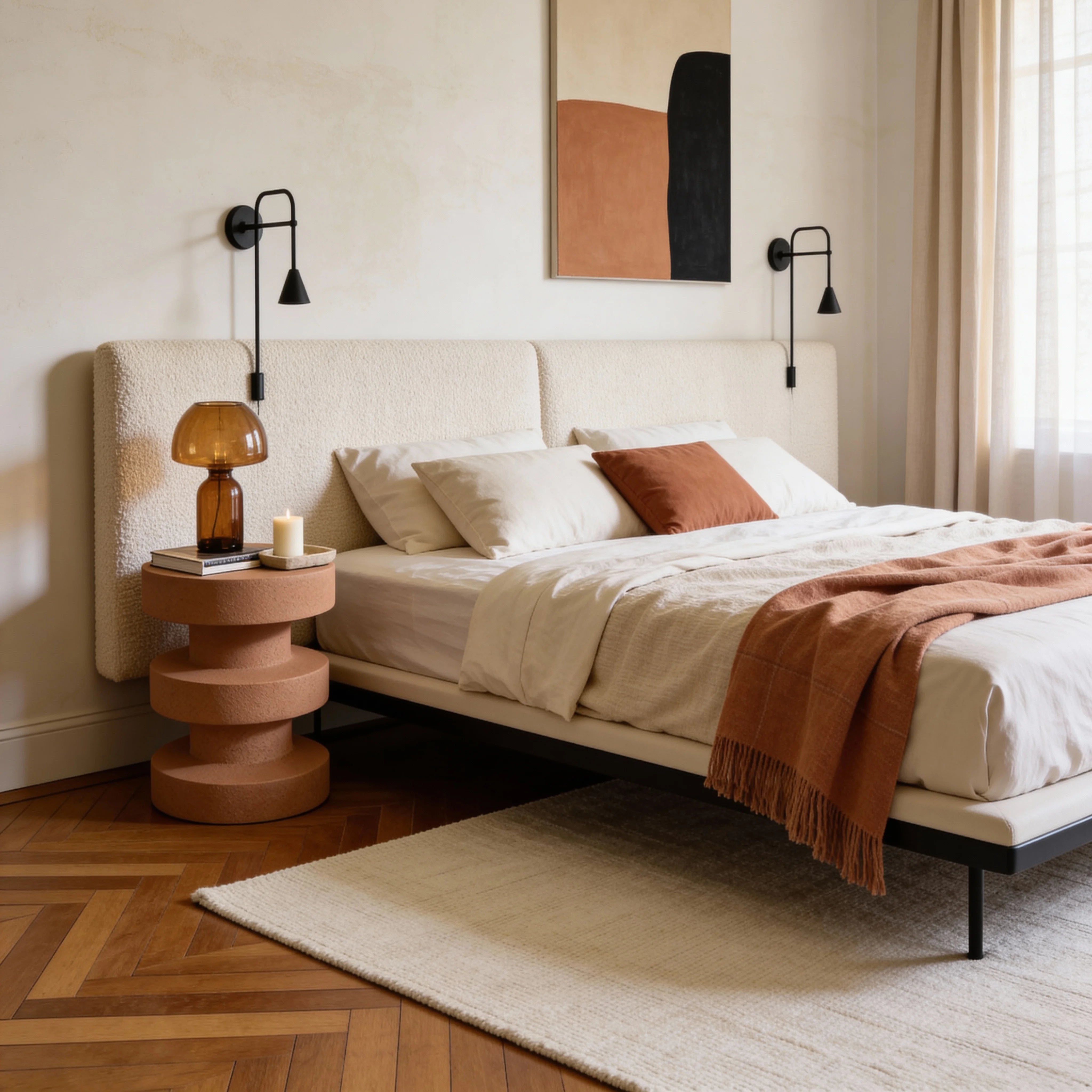 Draven - Tavolino da salotto colore marrone stile moderno