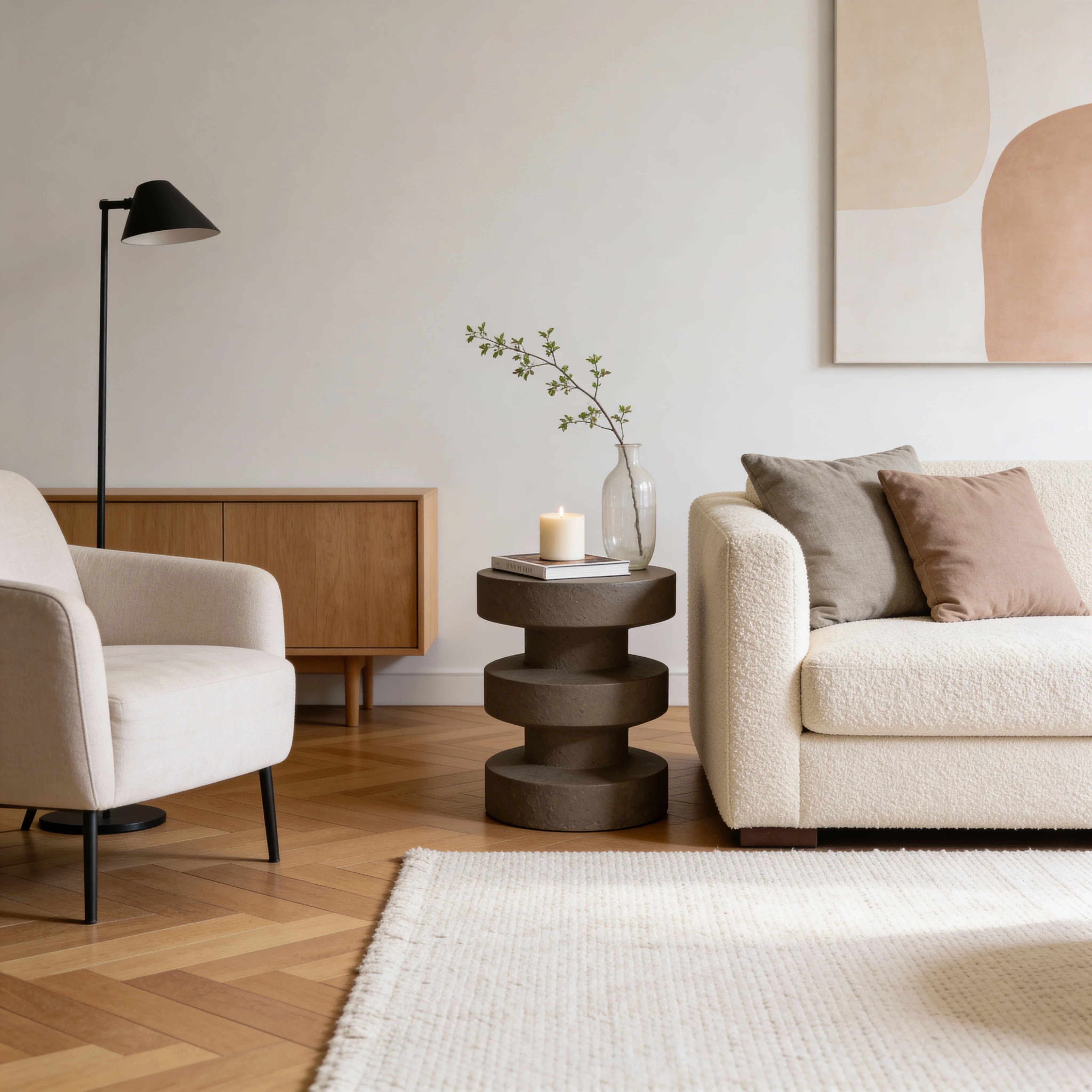 Sorel - Mesa de centro Marrón moka Estilo moderno