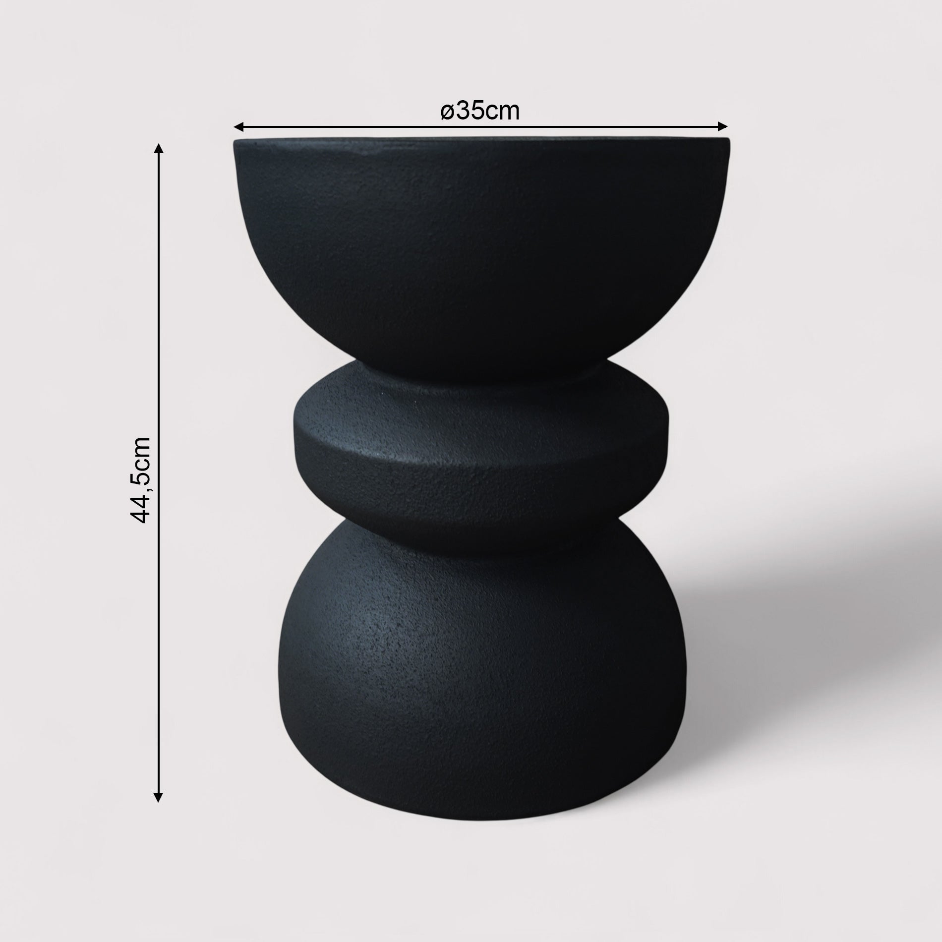 Onar - Mesa de centro Negro Estilo moderno