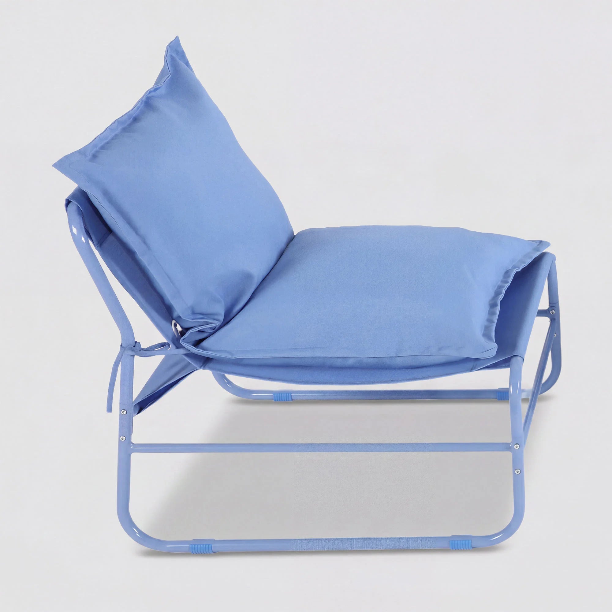 Avoren - 4-Sitzer Garten-Lounge-Set mit blauem Sofa