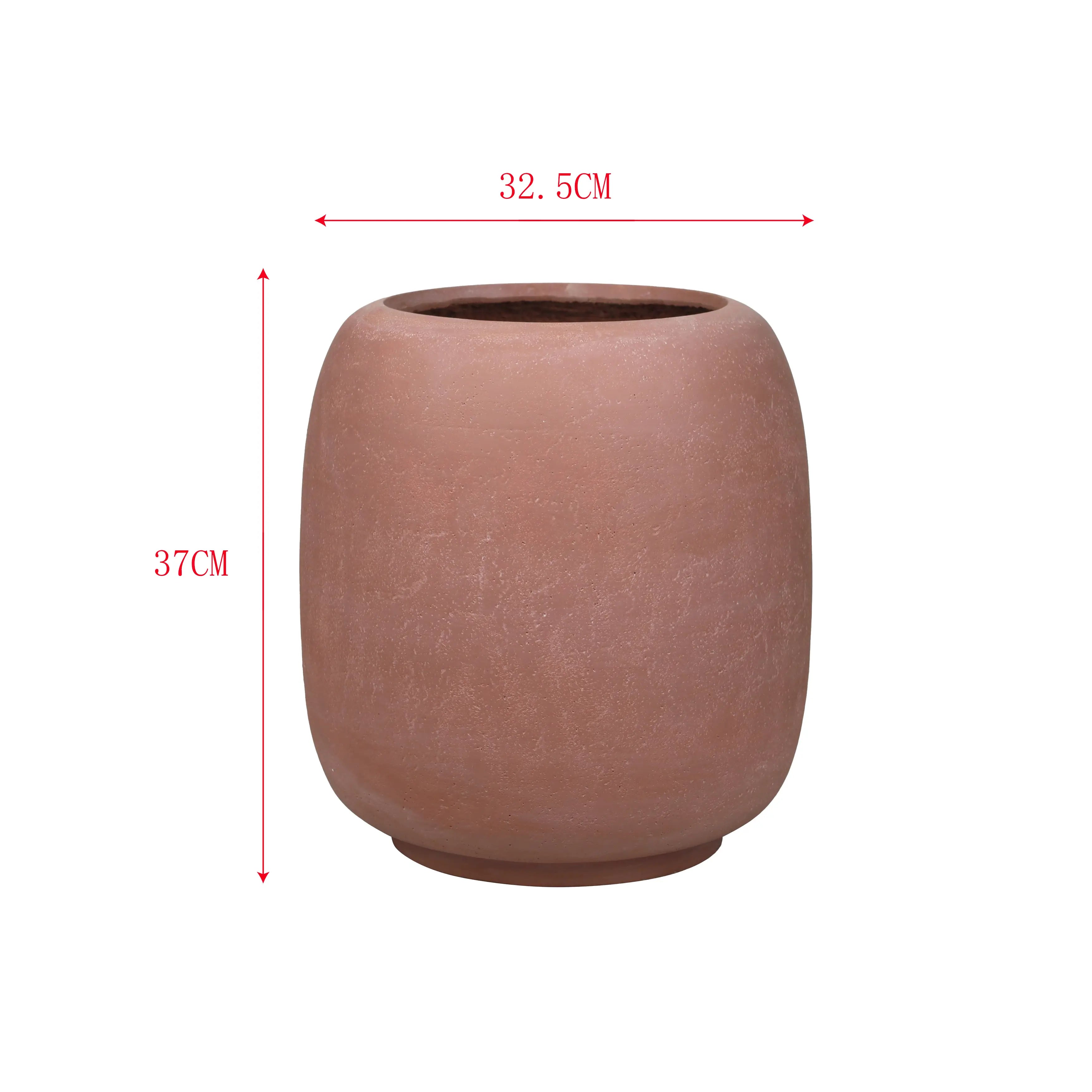 Azalyn - Mocha Brown MGO Plant Vase Modern Style