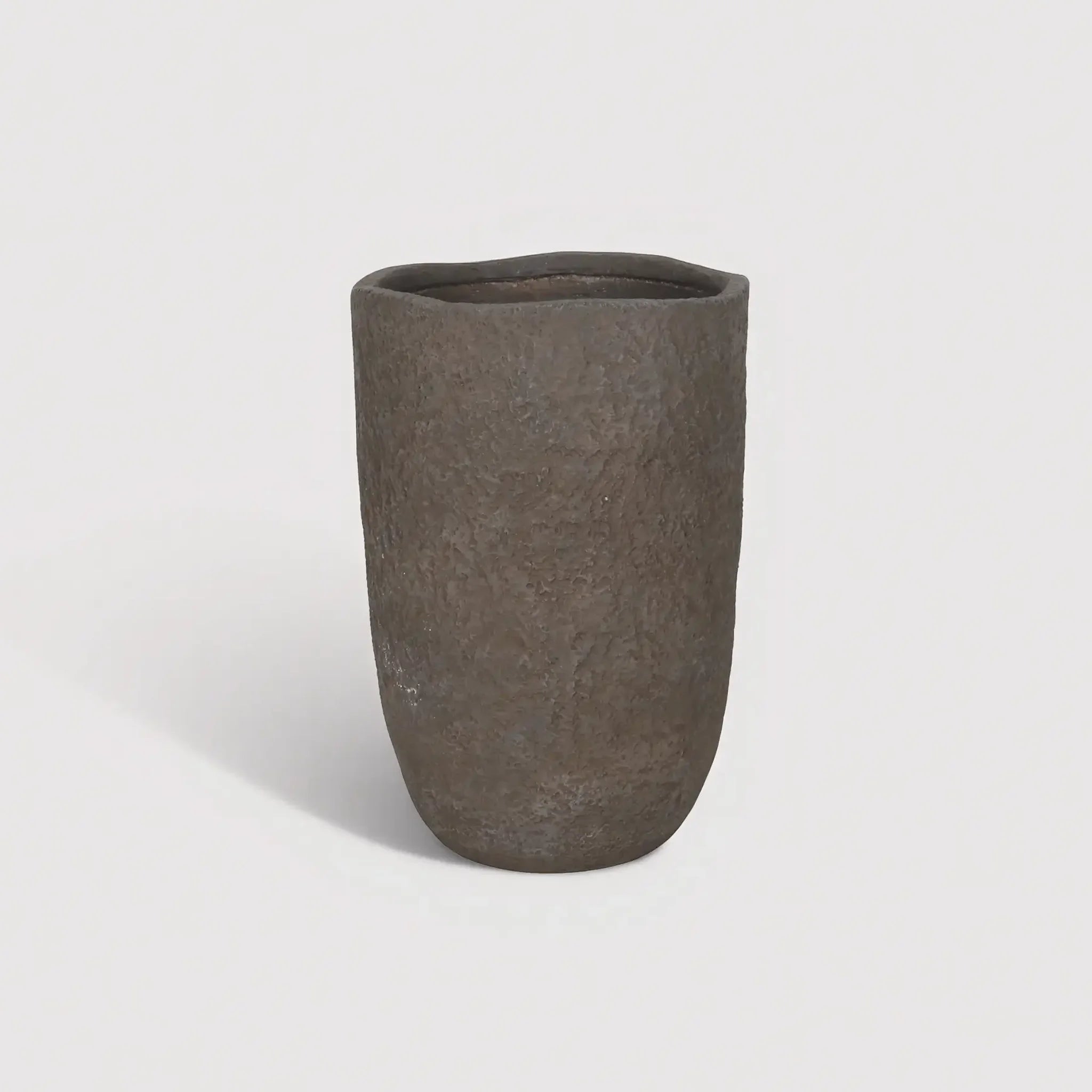 Petalyn - Vase pour Plantes en MGO Marron Style Moderne