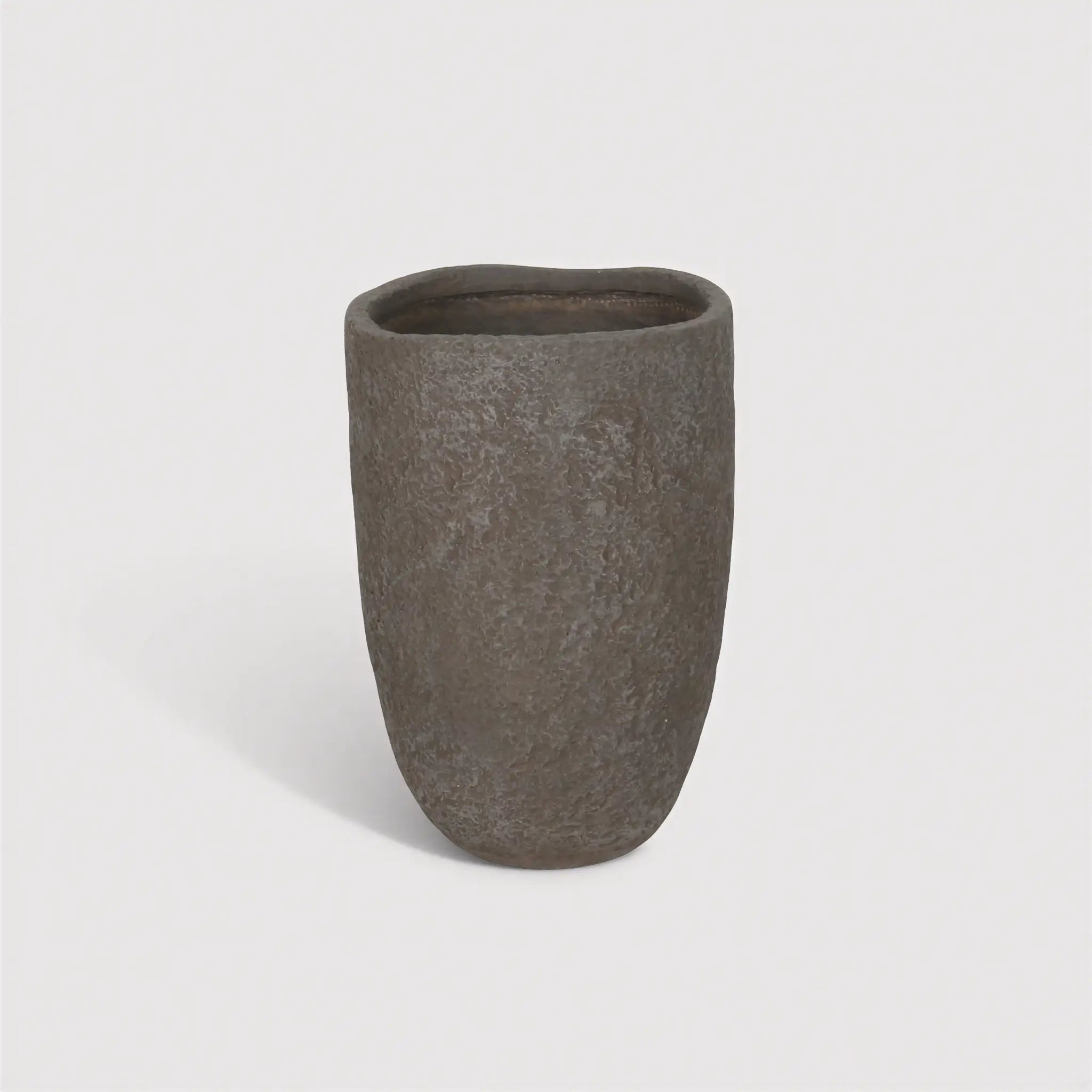 Thalina - Vase pour Plantes en MGO Marron Style Moderne