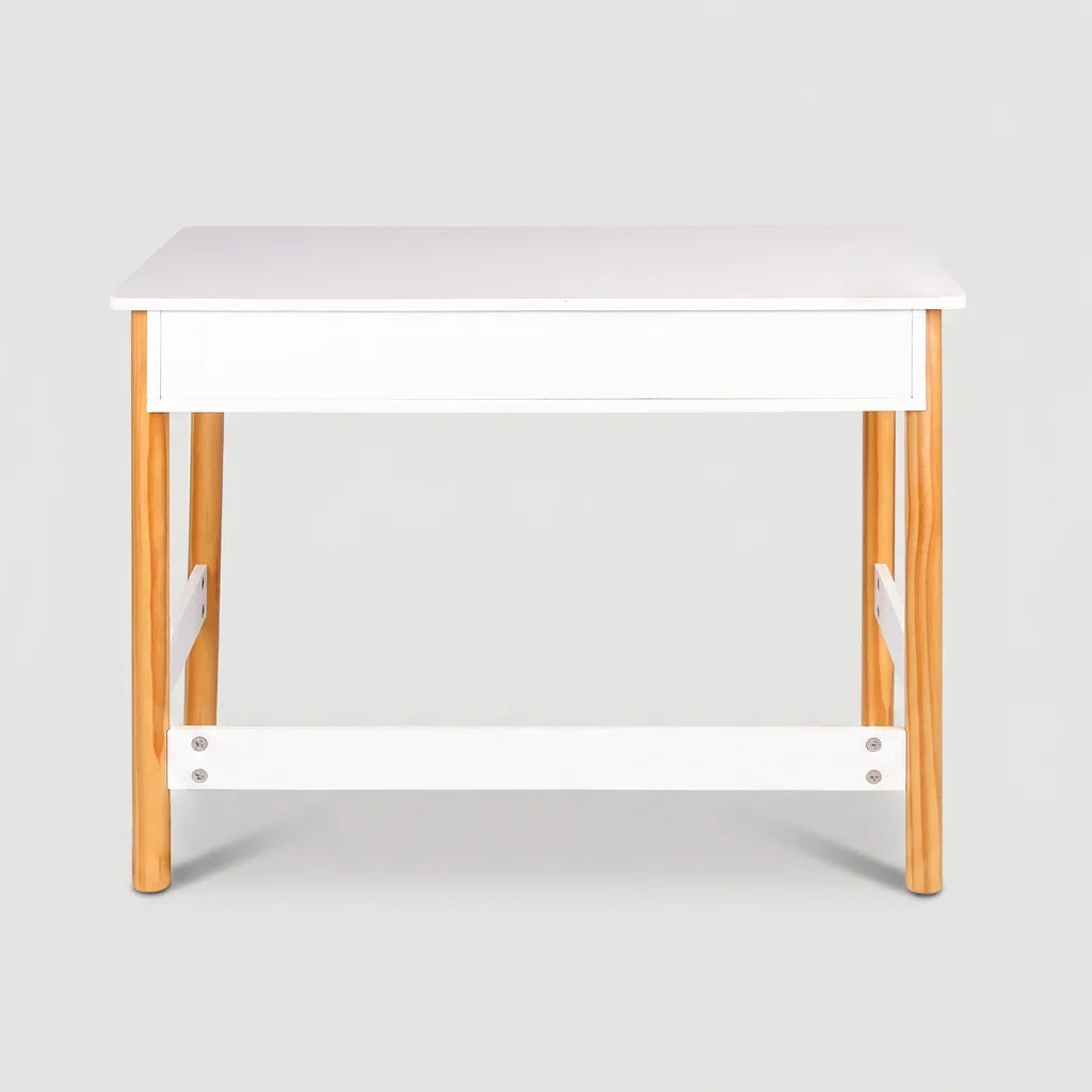 Veluna - Bureau pour enfants, MDF blanc et violet
