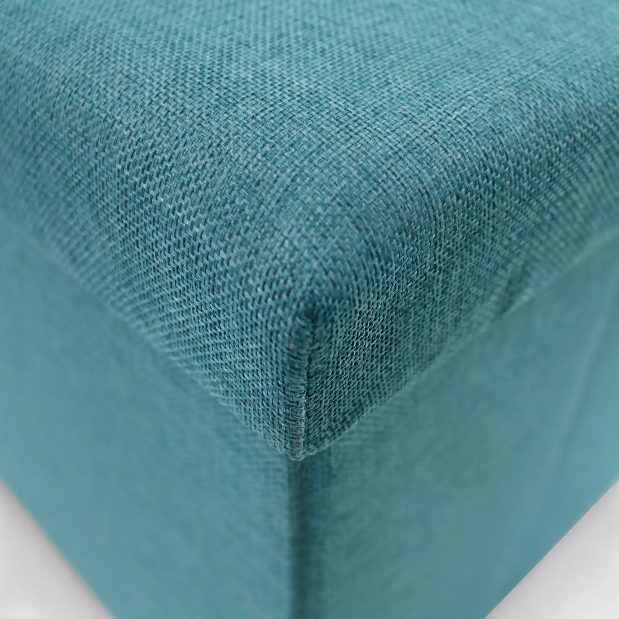 Ceiba - Pouf a panca contenitore azzurro in stile coastal