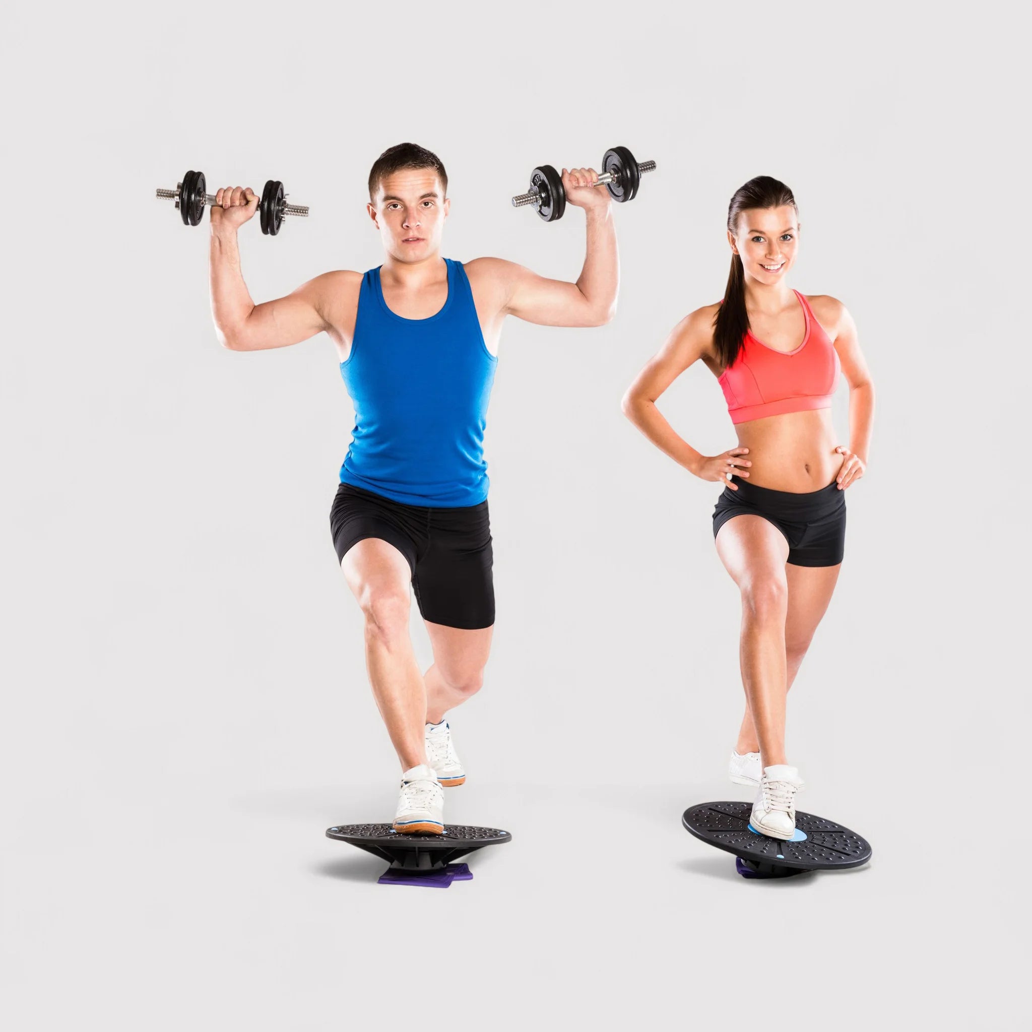 Balance board rotonda con prese laterali