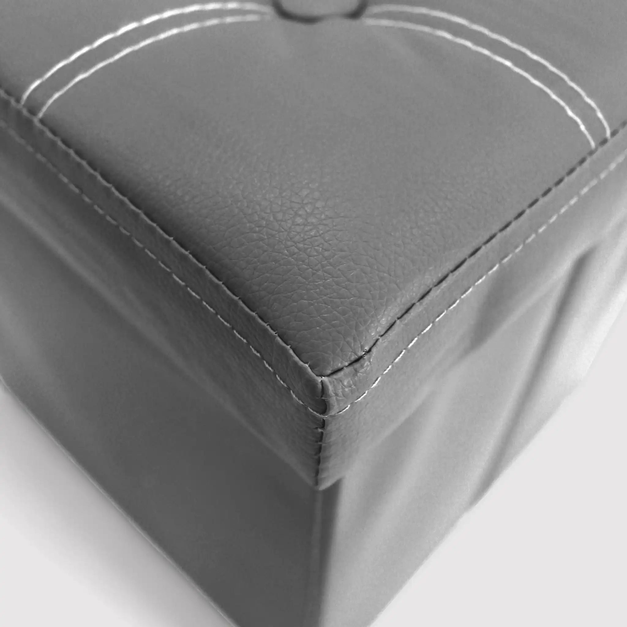 Echeveria - Pouf grigio contenitore grigio moderno a cubo