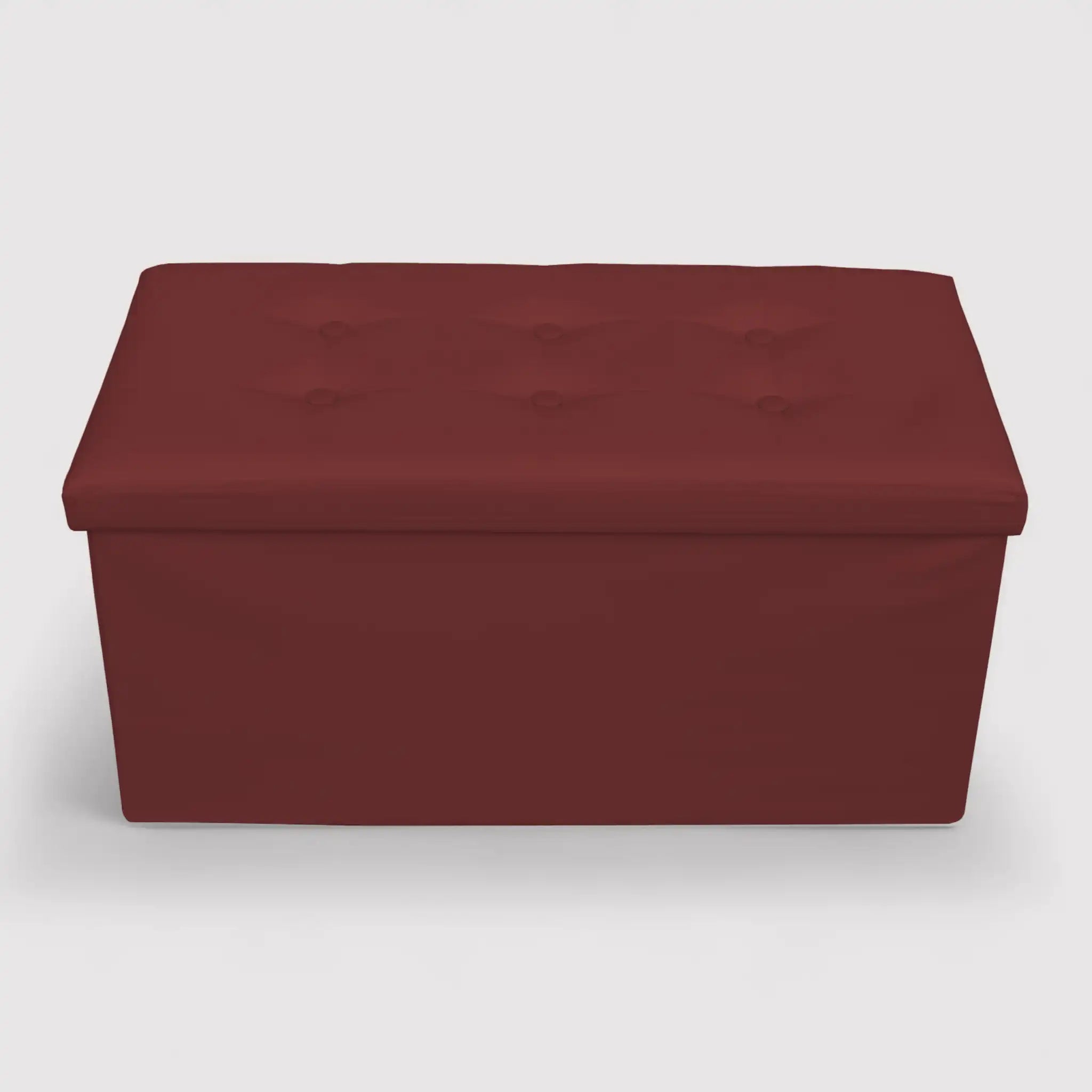 Jasione - Pouf bordeaux contenitore in stile etnico