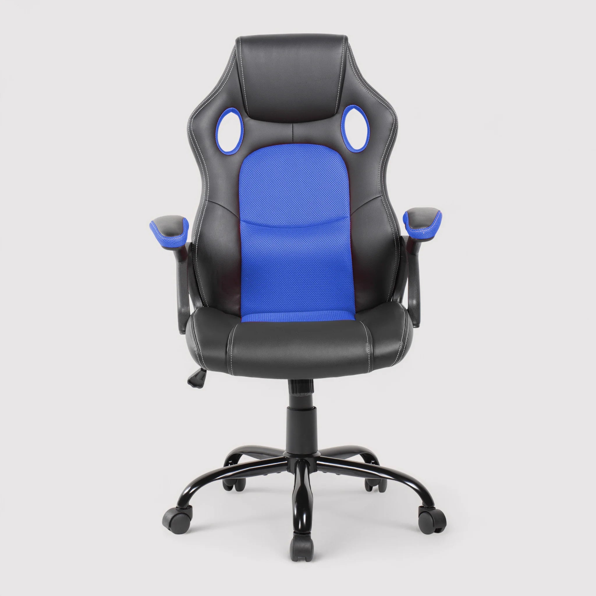 Kalanchoe - Poltrona da gaming nera e blu reclinabile