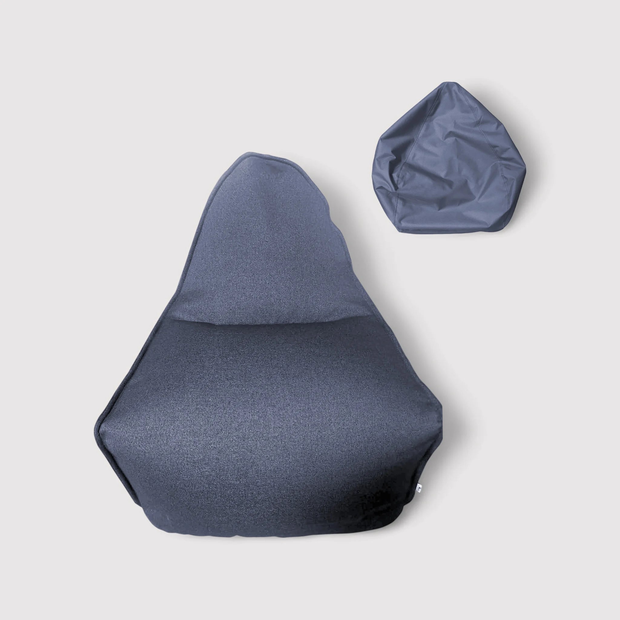 Issopo - Fodera per poltrona a sacco blu da riempire