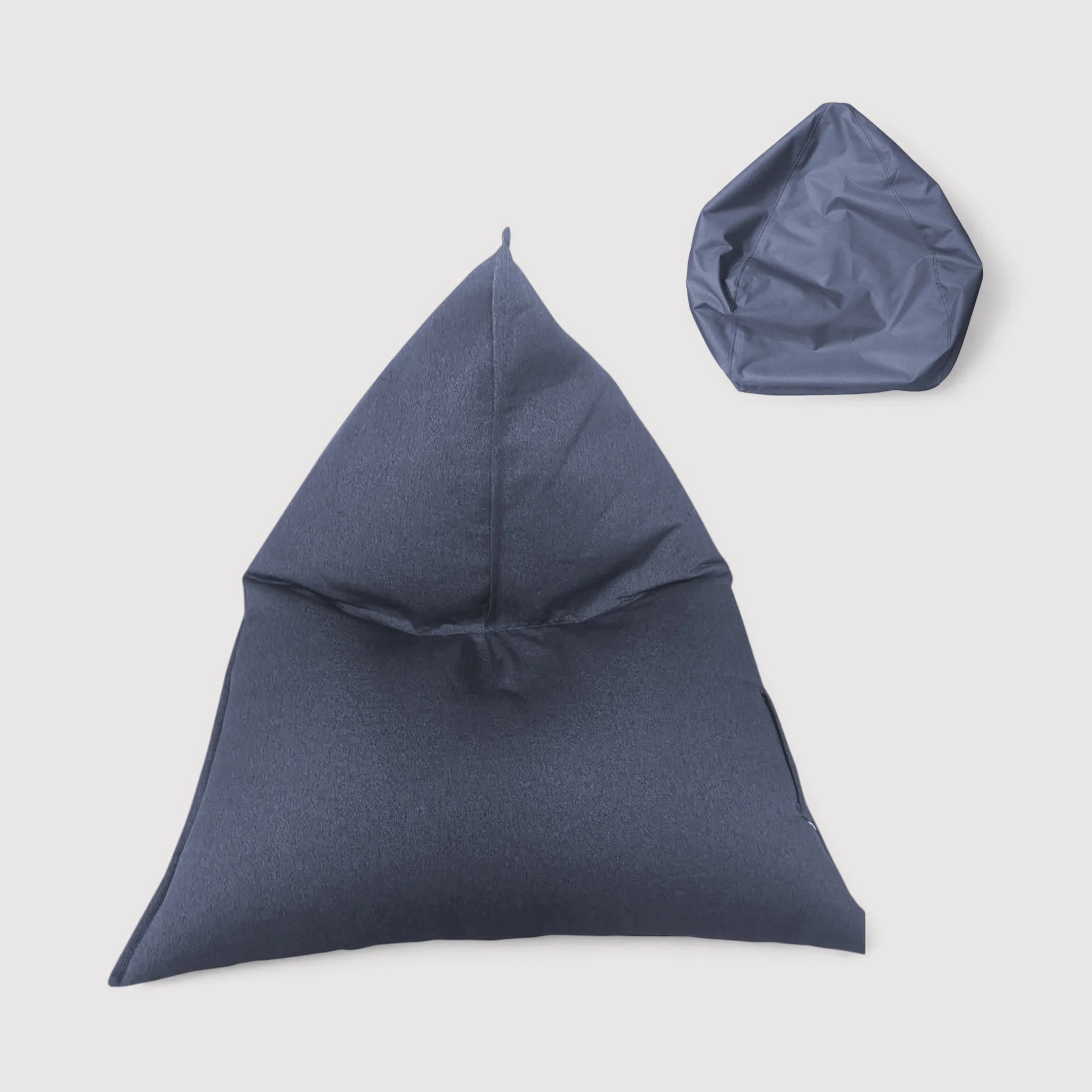 Erytrina - Fodera per pouf a sacco blu da riempire