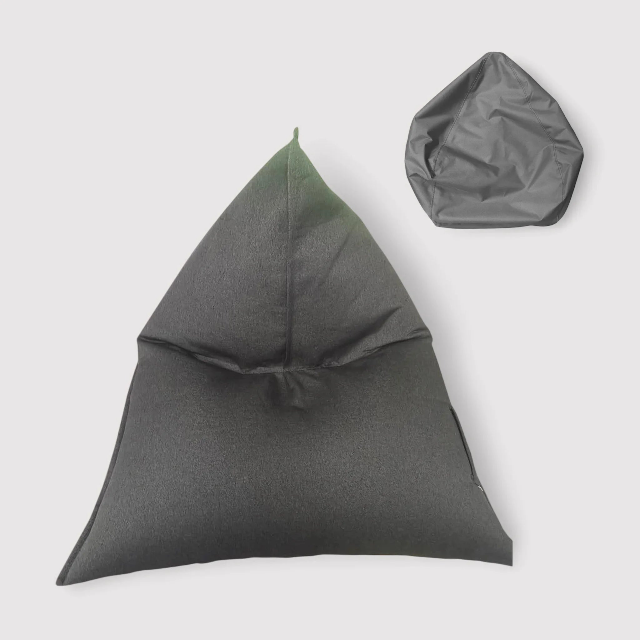 Clerodendro - Fodera per pouf a sacco grigio da riempire