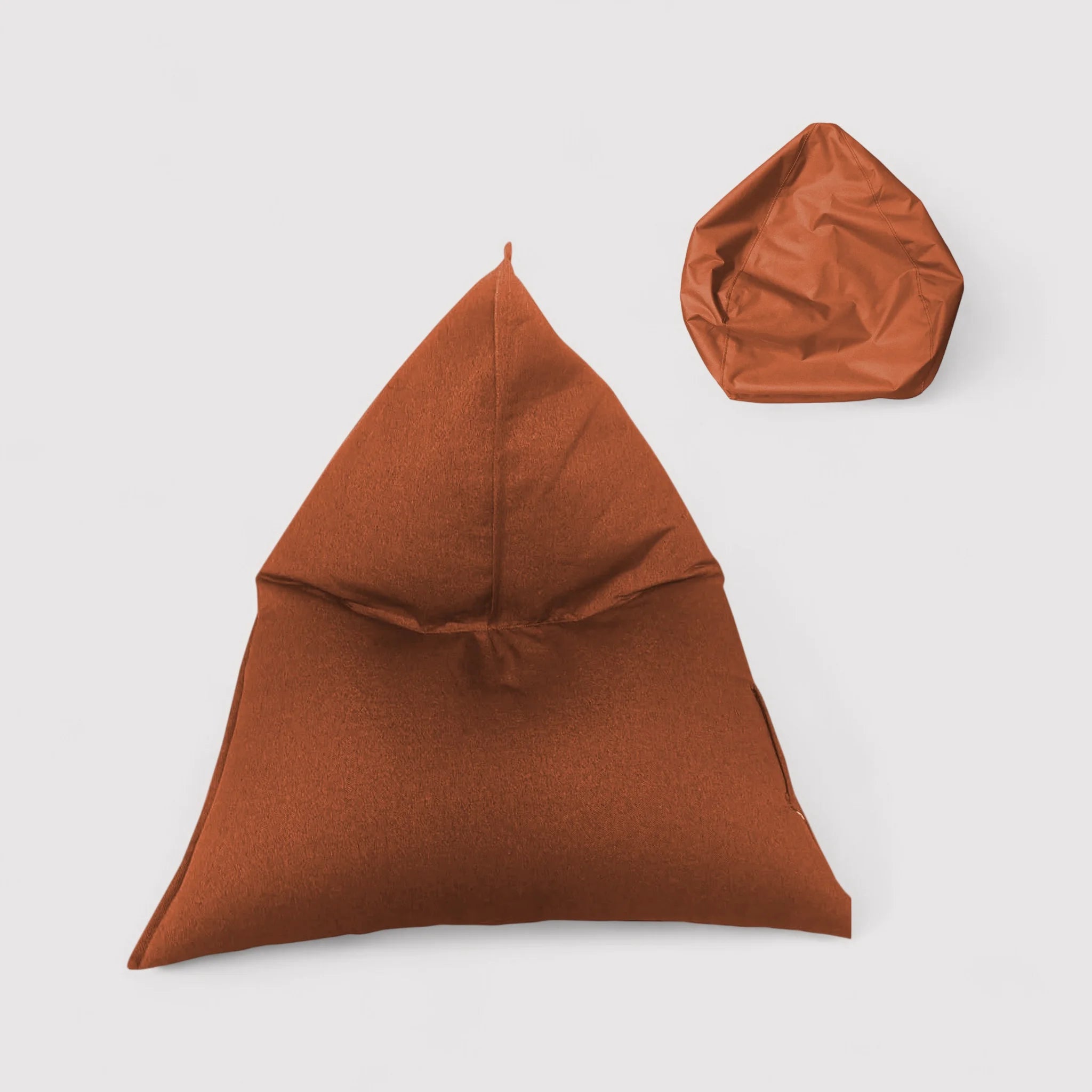 Carambola - Fodera per pouf a sacco arancione da riempire