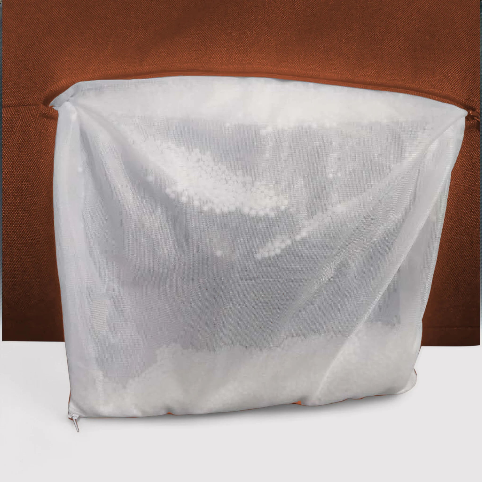 Carambola - Fodera per pouf a sacco arancione da riempire