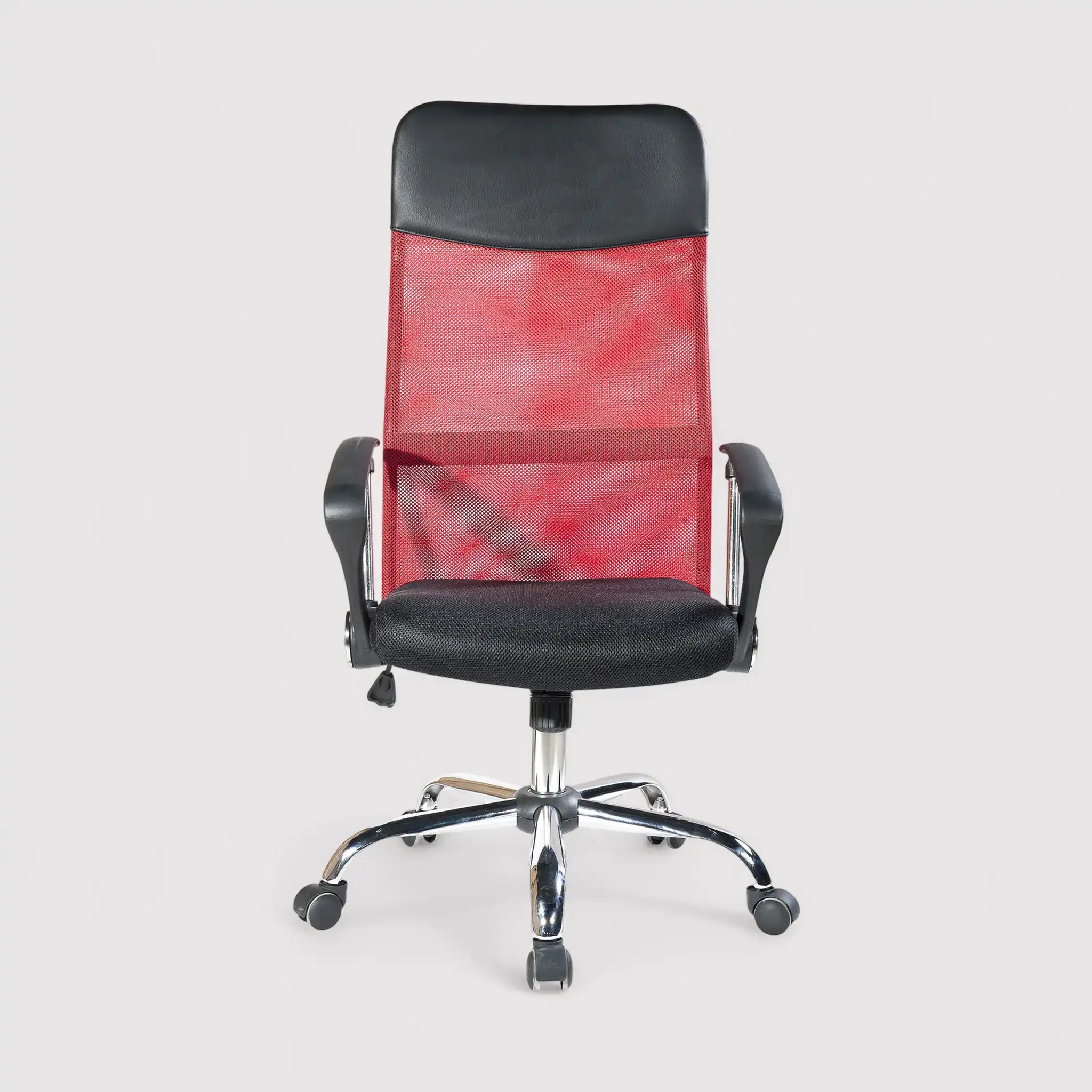 Armeria - Sedia da ufficio rossa con schienale retato e traspirante