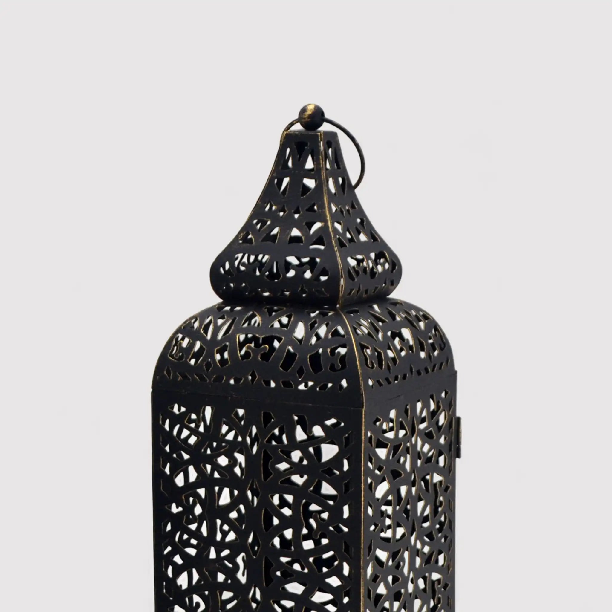 Nanah - Set di 2 lanterne marocchine decorative nere