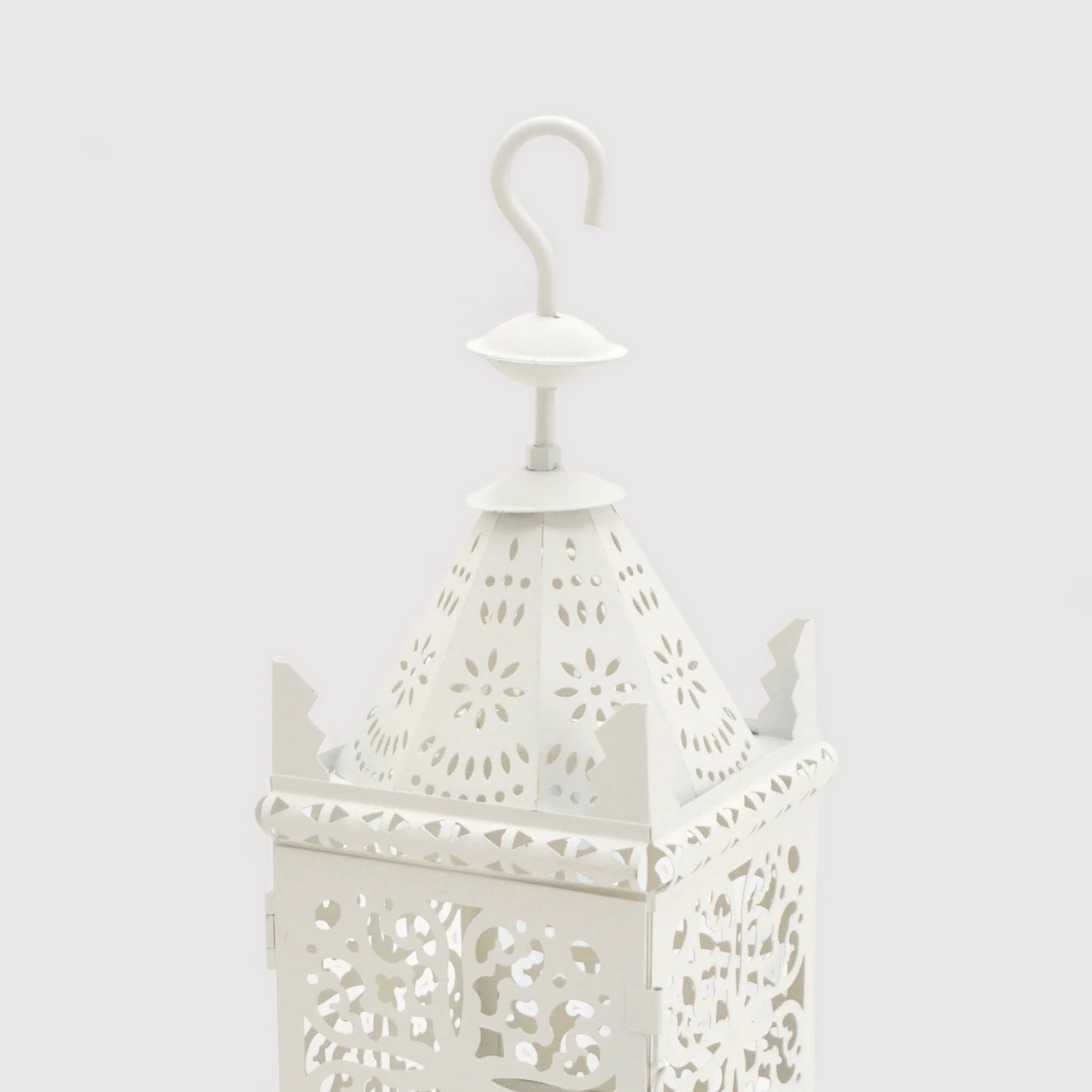 Islaya - Lanterna da appendere bianca in stile etnico