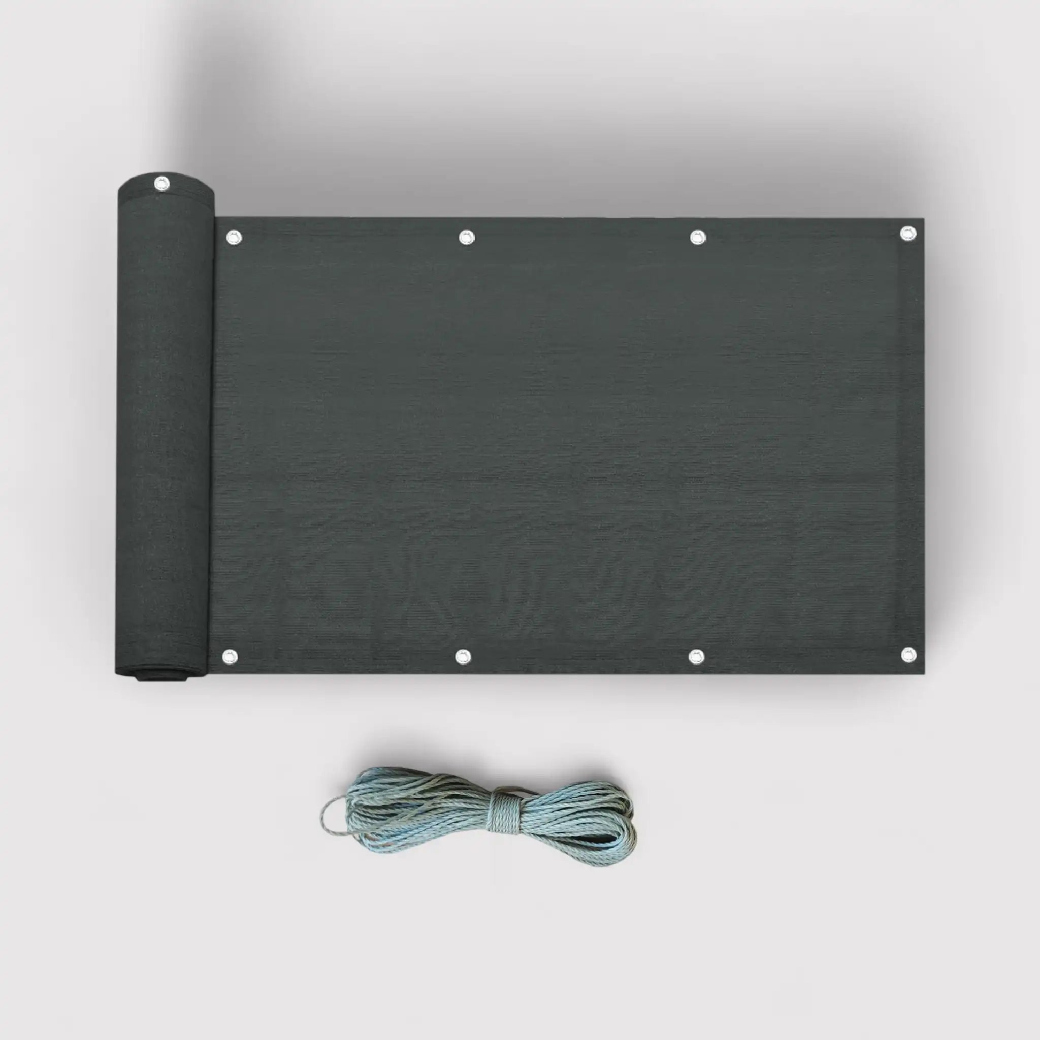 Aralia - Copri ringhiera grigio antracite per balcone o terrazzo 75x600 cm