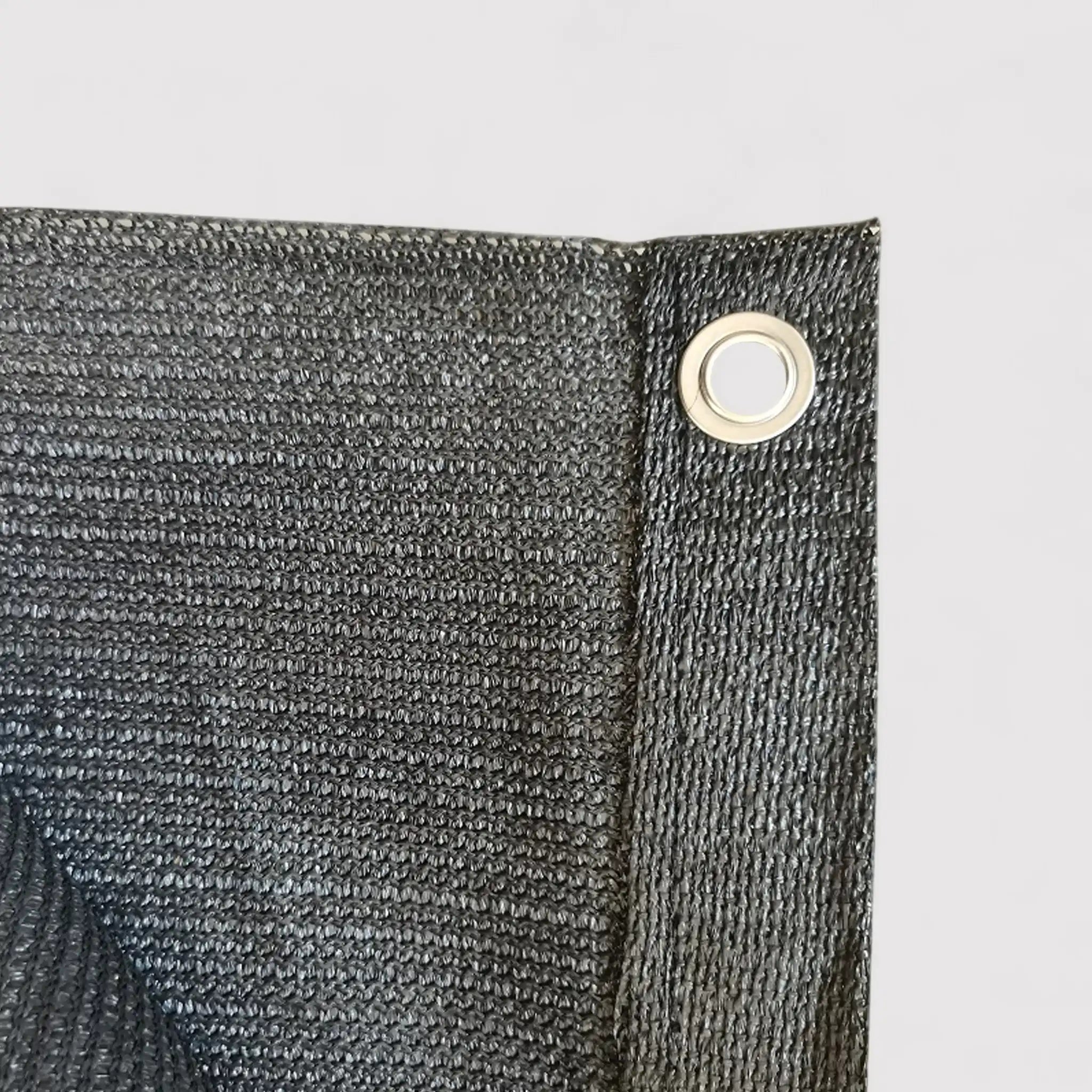 Zedoaria - Telo ombreggiante occhiellato grigio scuro per balcone 90x500 cm