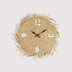Musa - Orologio con quadrante in paglia in stile boho