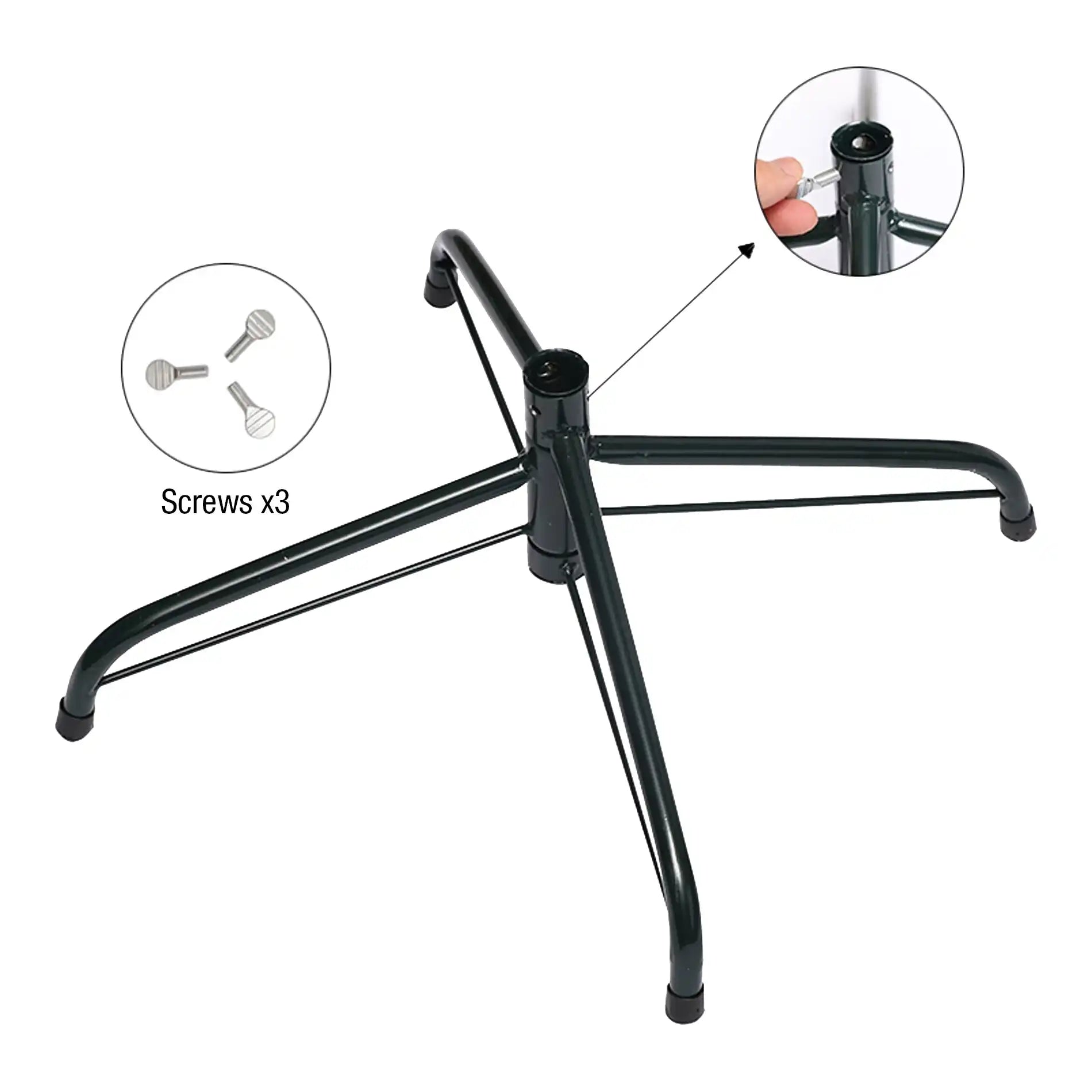 Albero di Natale nero artificiale da addobbare