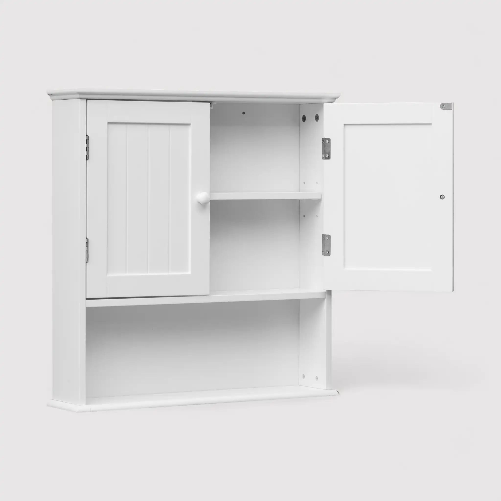 Caju - Armadietto a muro bianco con 2 ante e un ripiano