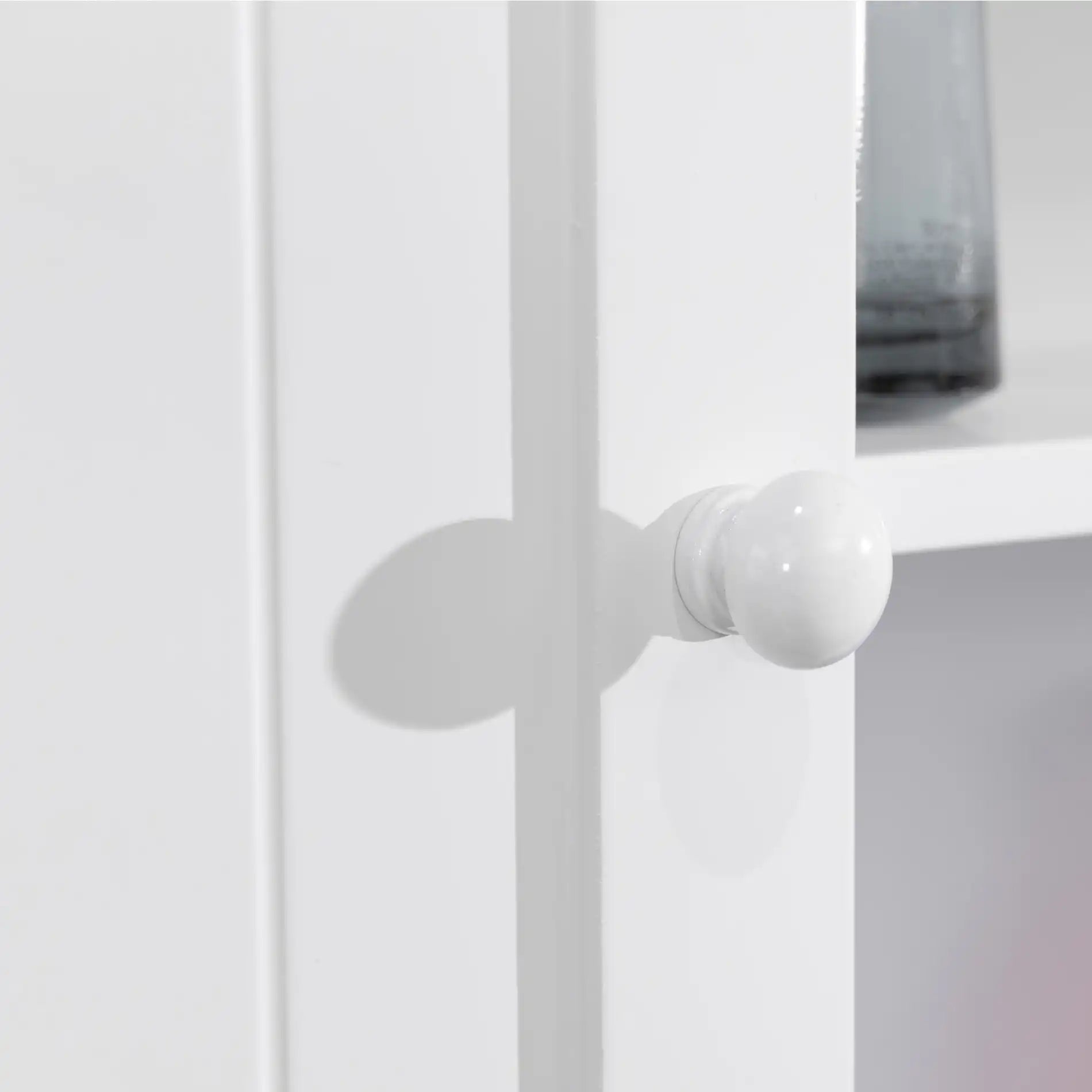 Caju - Armadietto a muro bianco con 2 ante e un ripiano