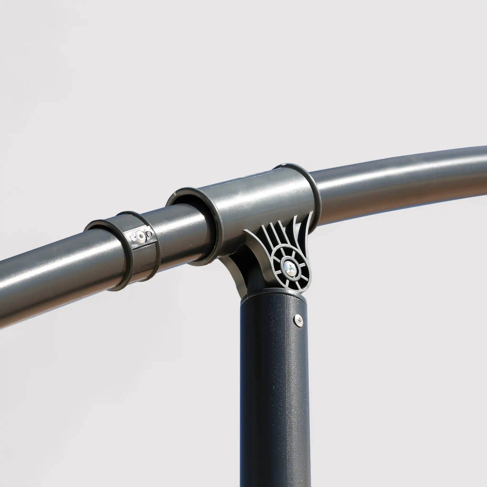 Dadel - Ombrellone da terrazzo beige con braccio laterale