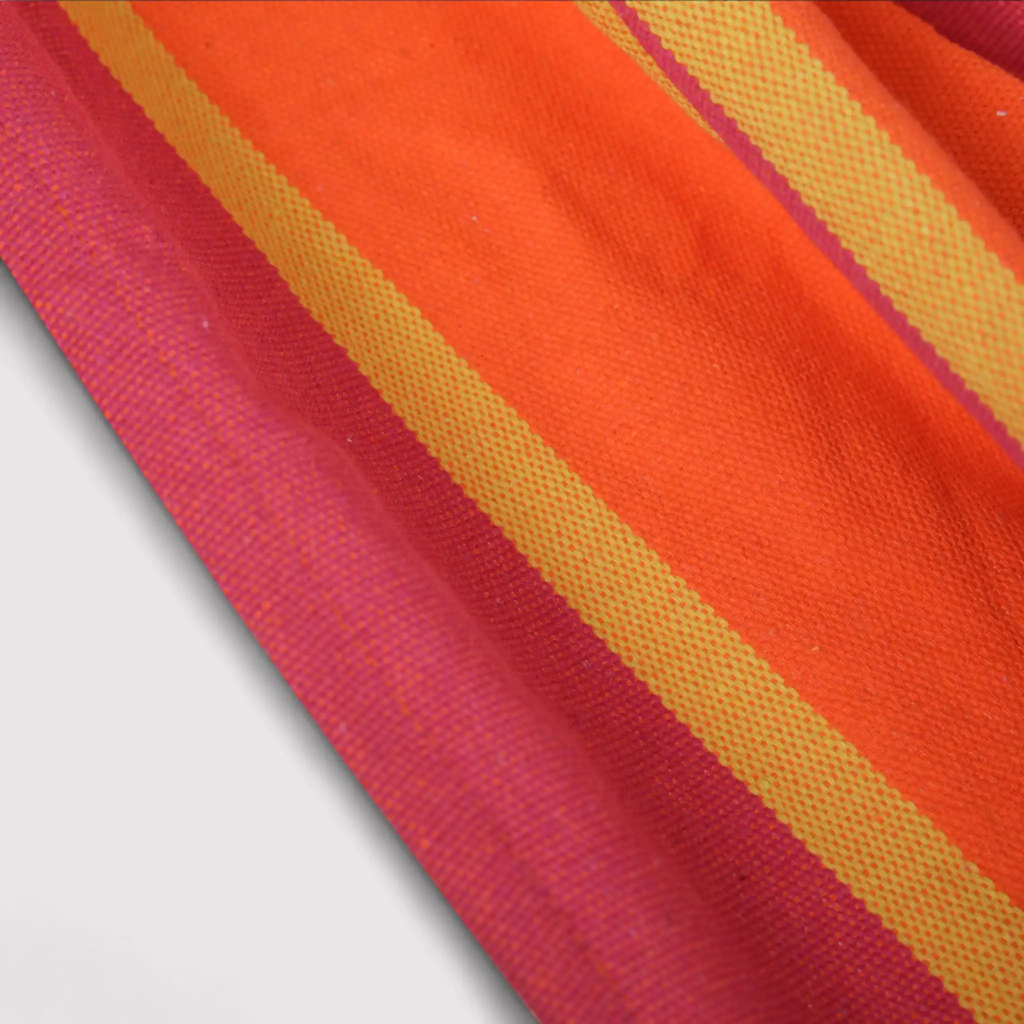 Garoafa - Amaca da giardino a righe arancioni e fuxia in policotone