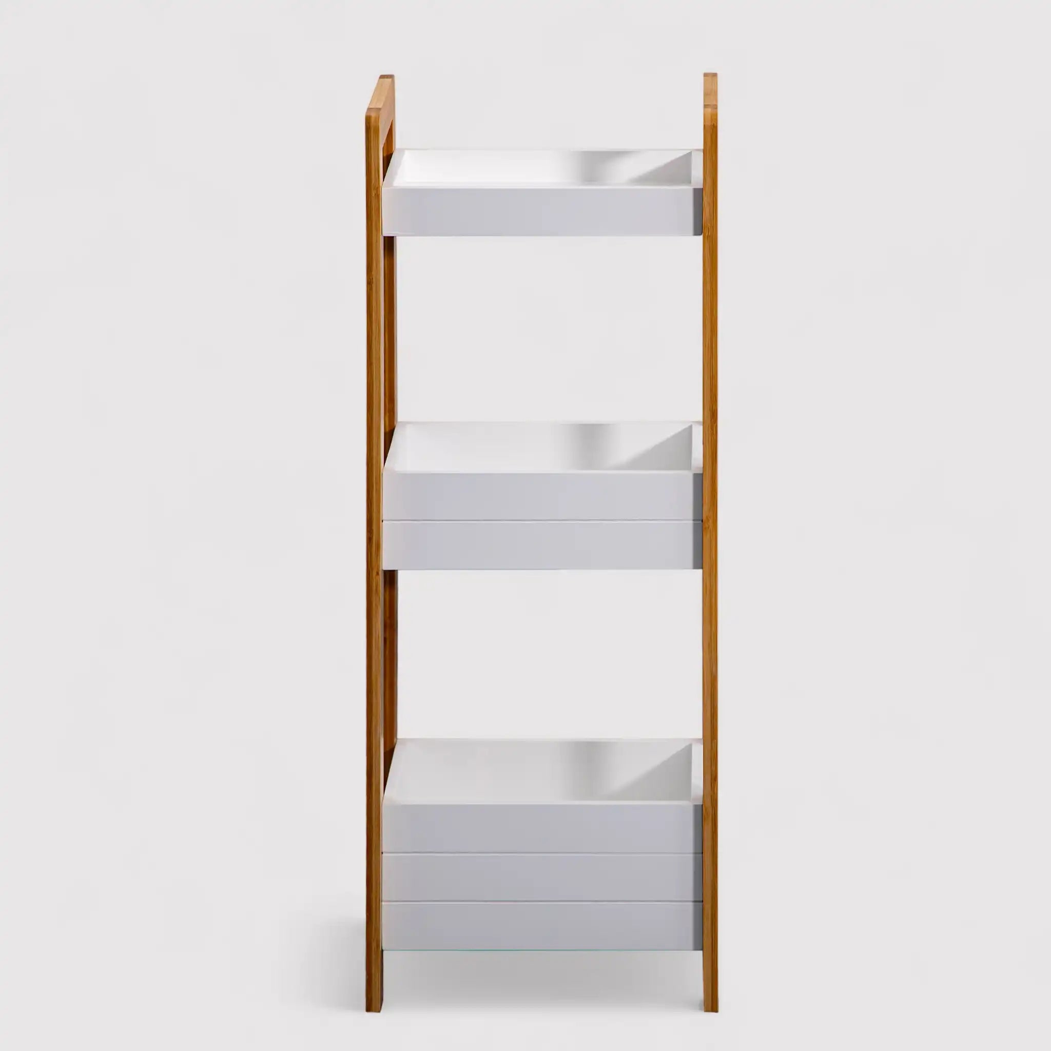 Agave - Scaffale salvaspazio con 3 ripiani per bagno o cucina